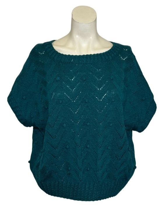 Turkio spalvos megzta liemenė, XL