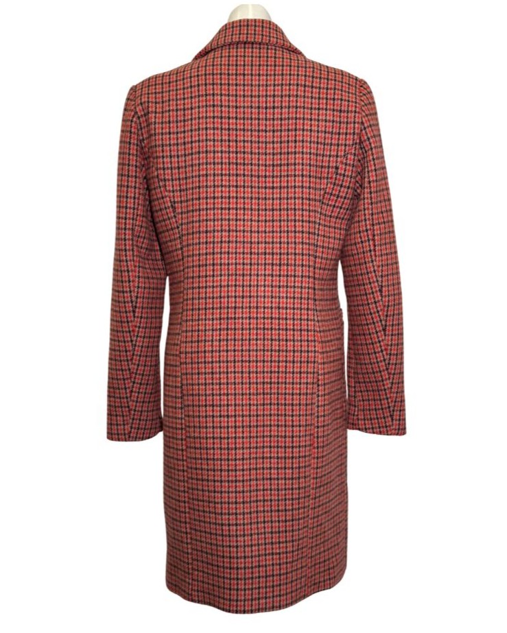 Raštuotas vilnos mišinio VERO MODA paltas, S