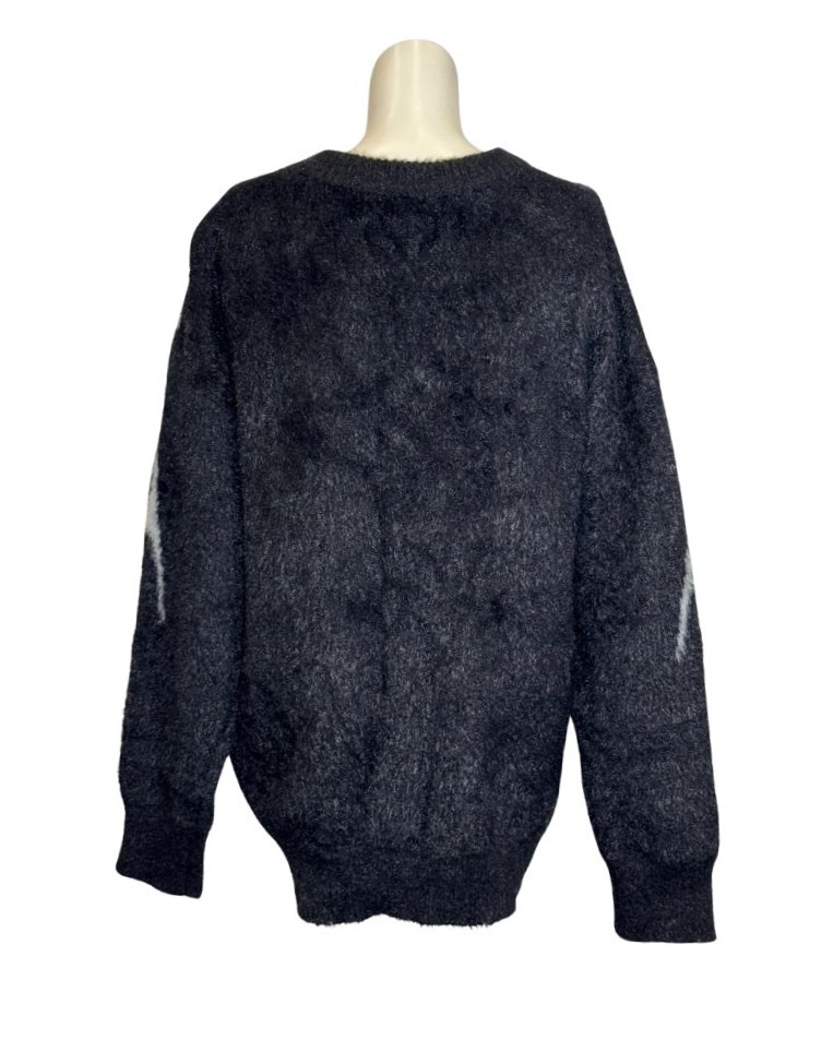 Juodas SAVAGE BASE megztinis, 2XL