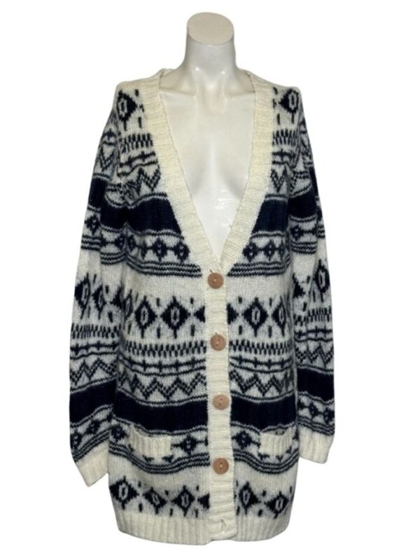 Raštuotas vilnos mišinio VERO MODA JEANS megztinis, L