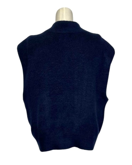 Mėlyna megzta PIECES liemenė, XL