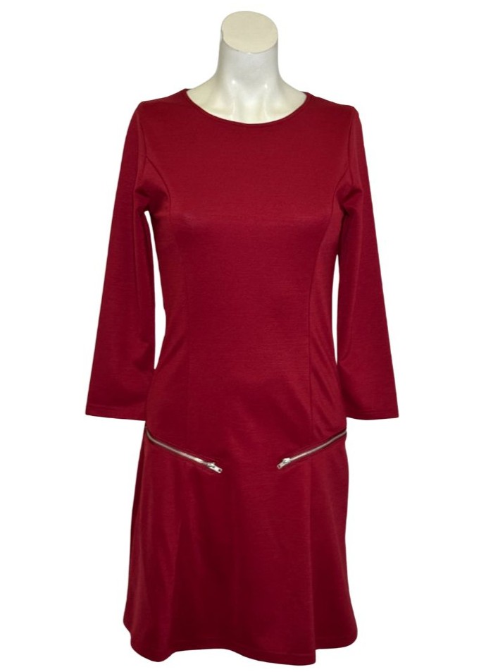 Bordo spalvos YUNI suknelė, XS/S