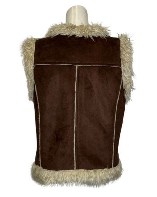 Ruda dirbtinio kailio SASHA liemenė, M