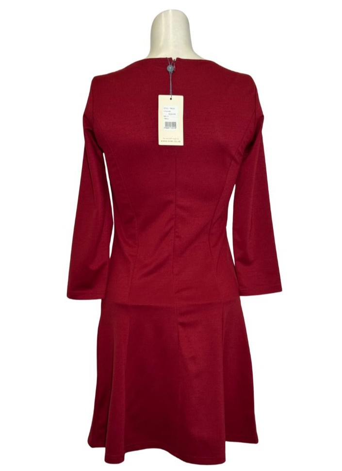 Bordo spalvos YUNI suknelė, XS/S