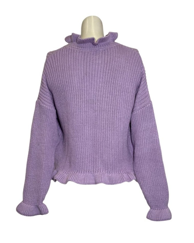 Alyvų spalvos TRENDYOL megztinis, M