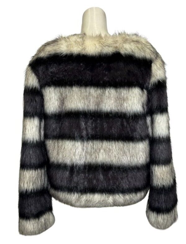 Dryžuoti dirbtinio kailio kailiniai, L