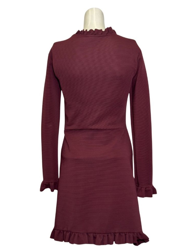 Bordo spalvos VILA suknelė, XS