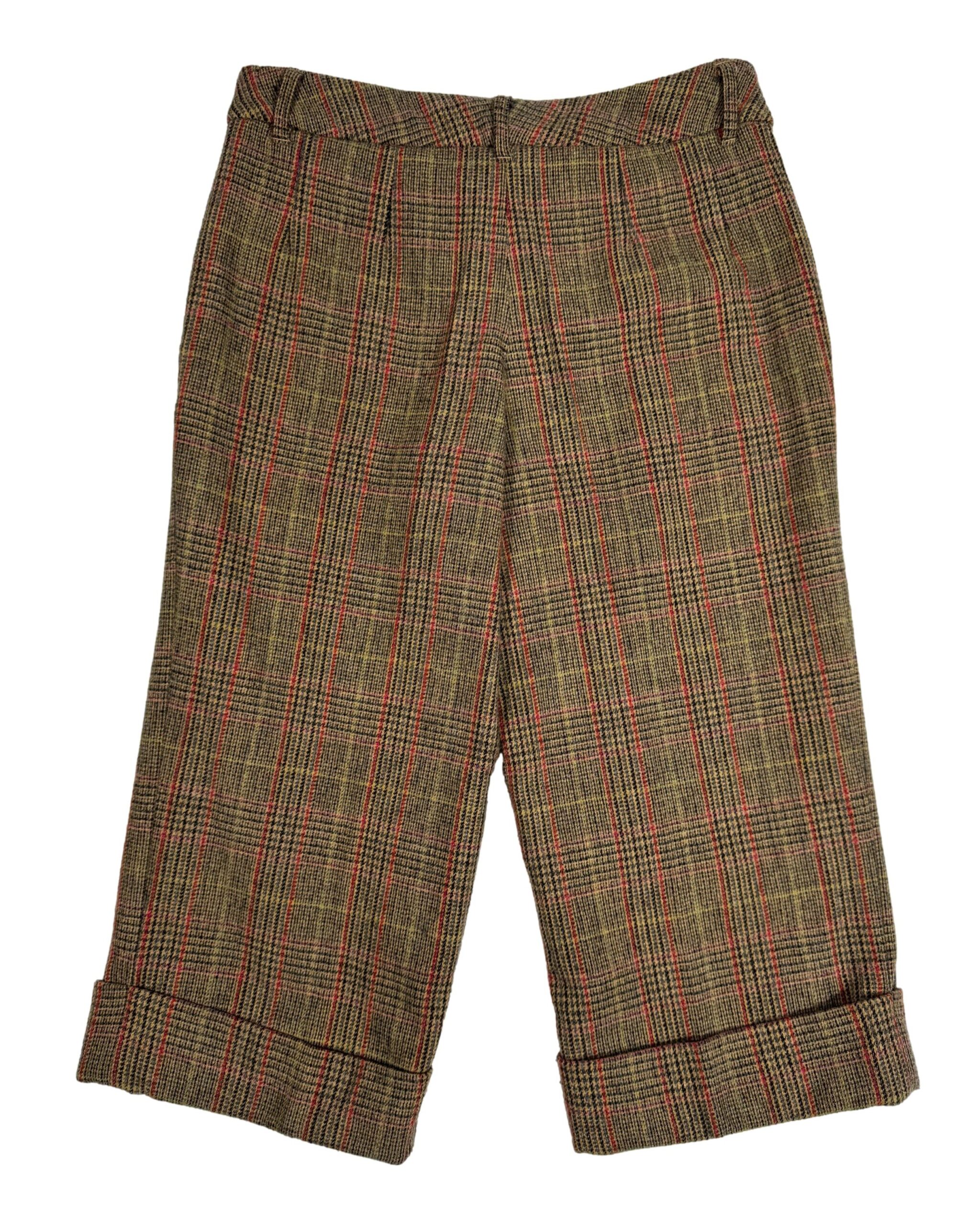 Rudi raštuoti vilnos mišinio TIFFI bridžai, XS