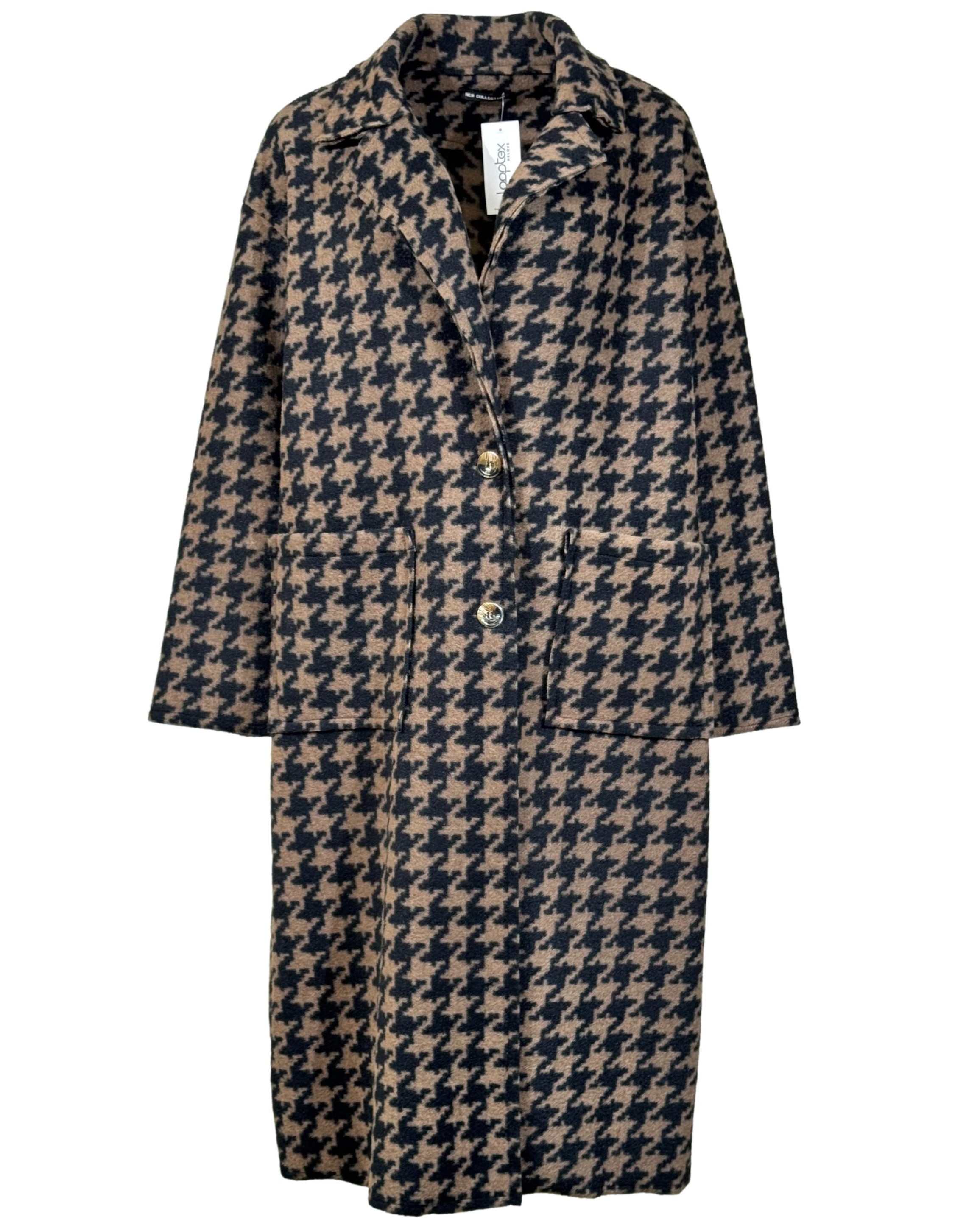 Dvispalvis raštuotas NEW COLLECTION paltas, XXL