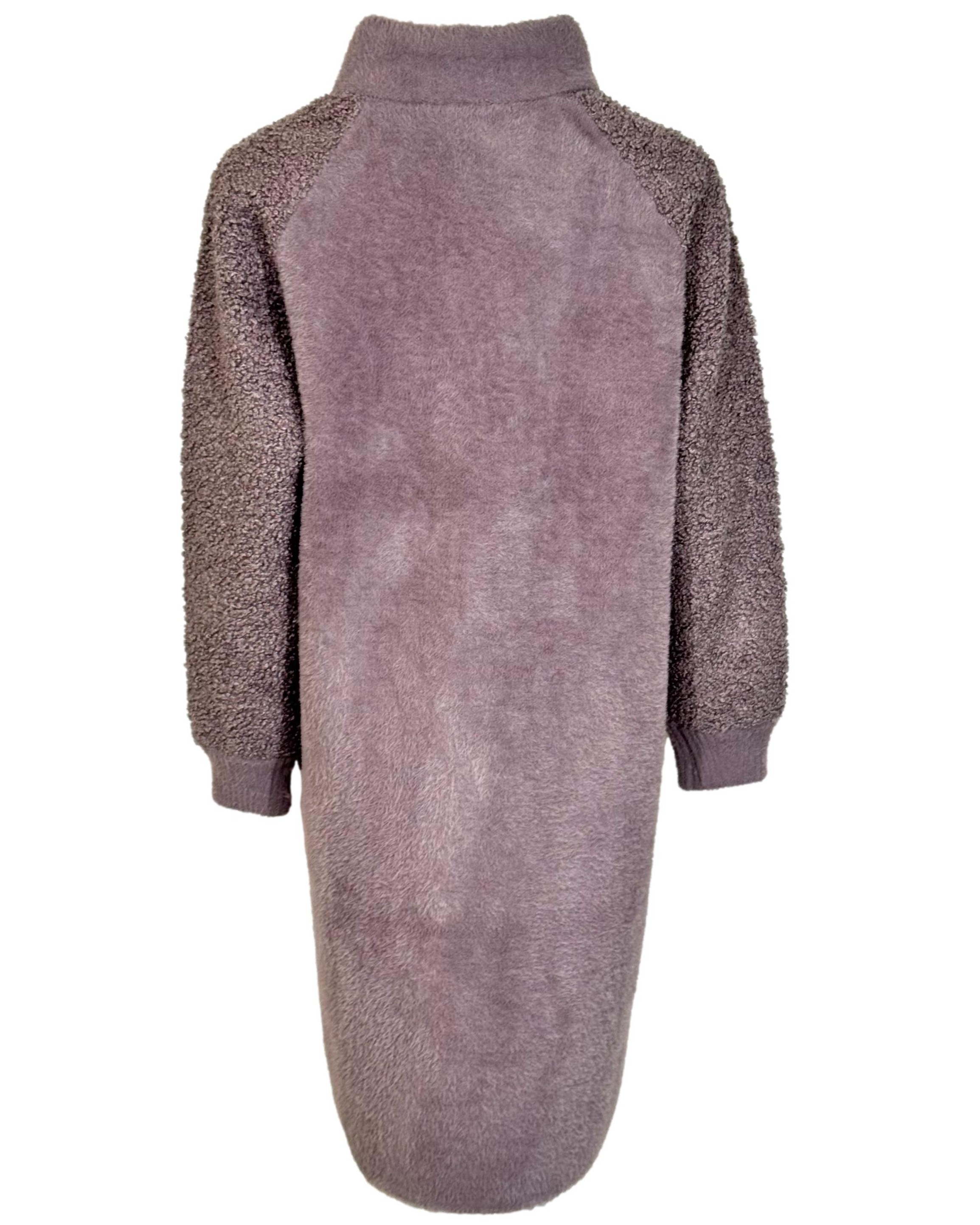 Šviesiai alyvinės spalvos paltas, L