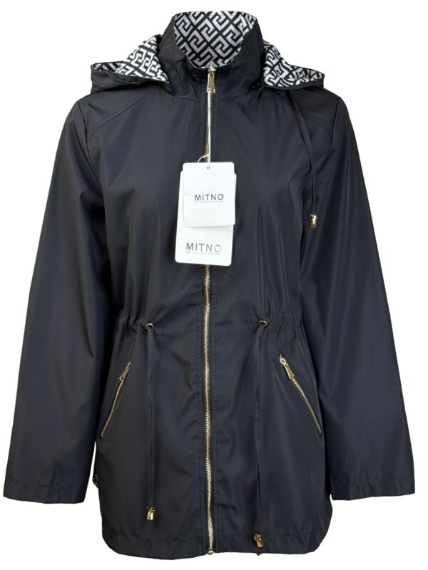 Juoda raštuota dvipusė MITNO striukė, M