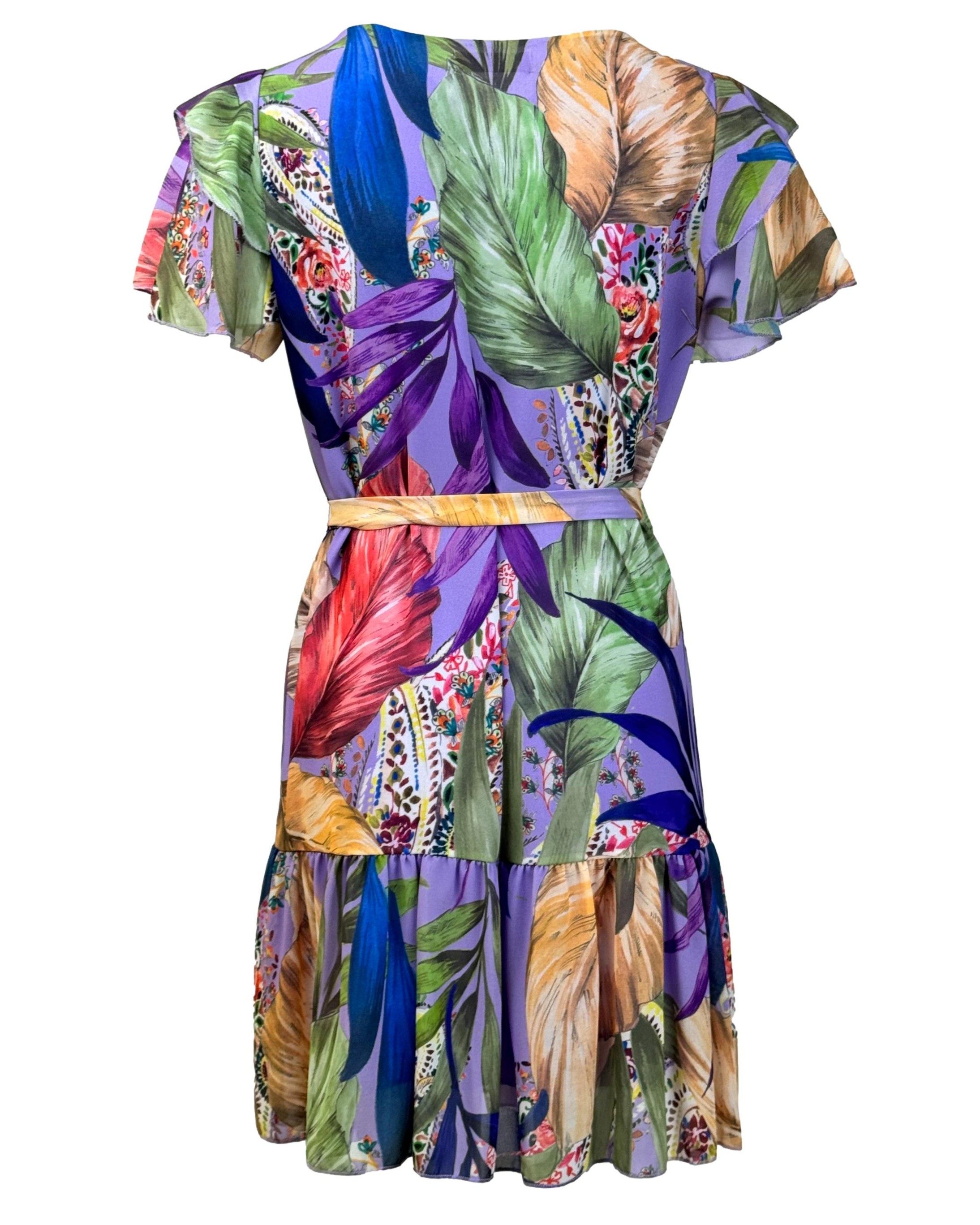 Įvairiaspalvė gėlėta TIFFI suknelė, M