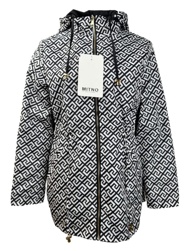 Juoda raštuota dvipusė MITNO striukė, M