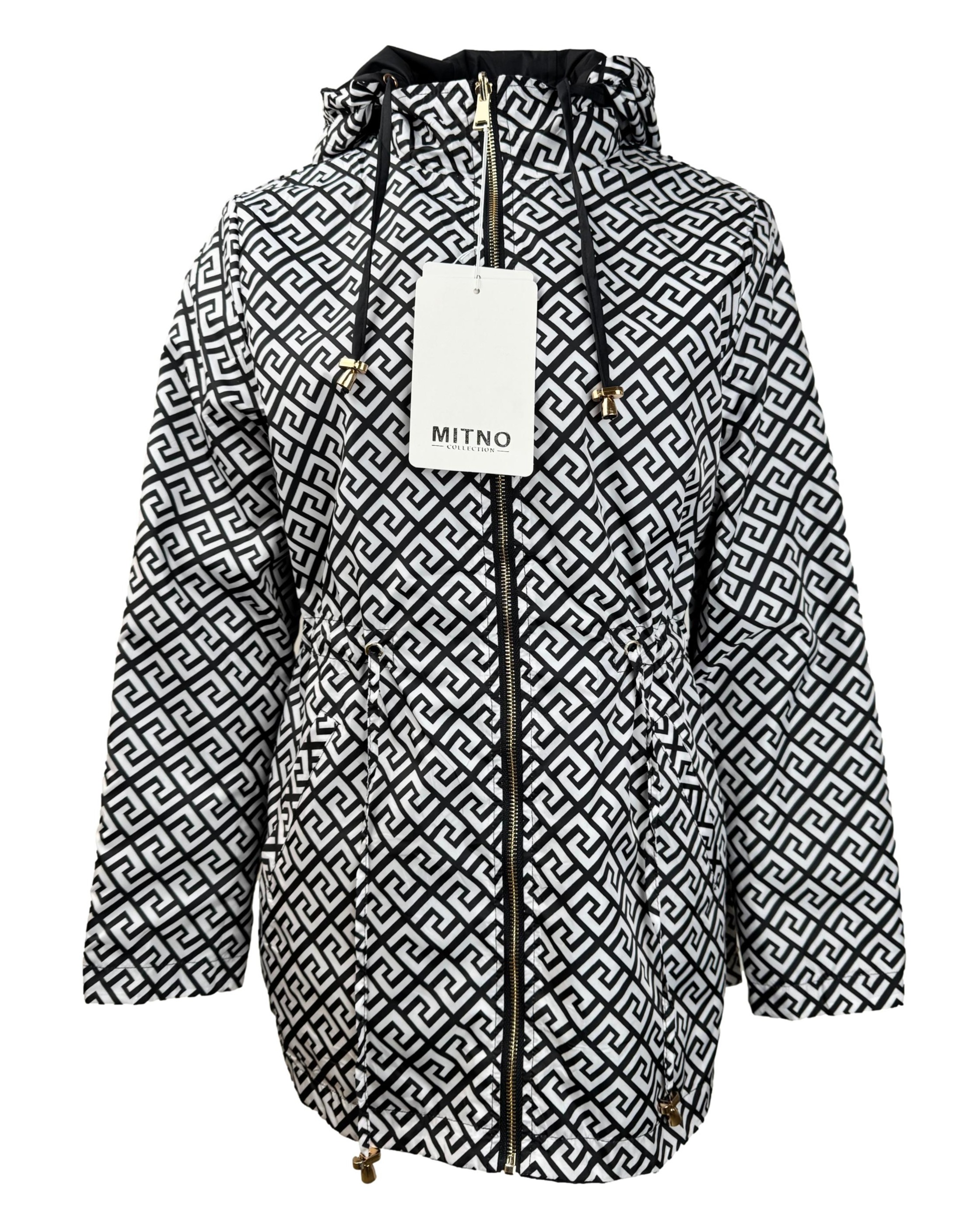 Juoda raštuota dvipusė MITNO striukė, M