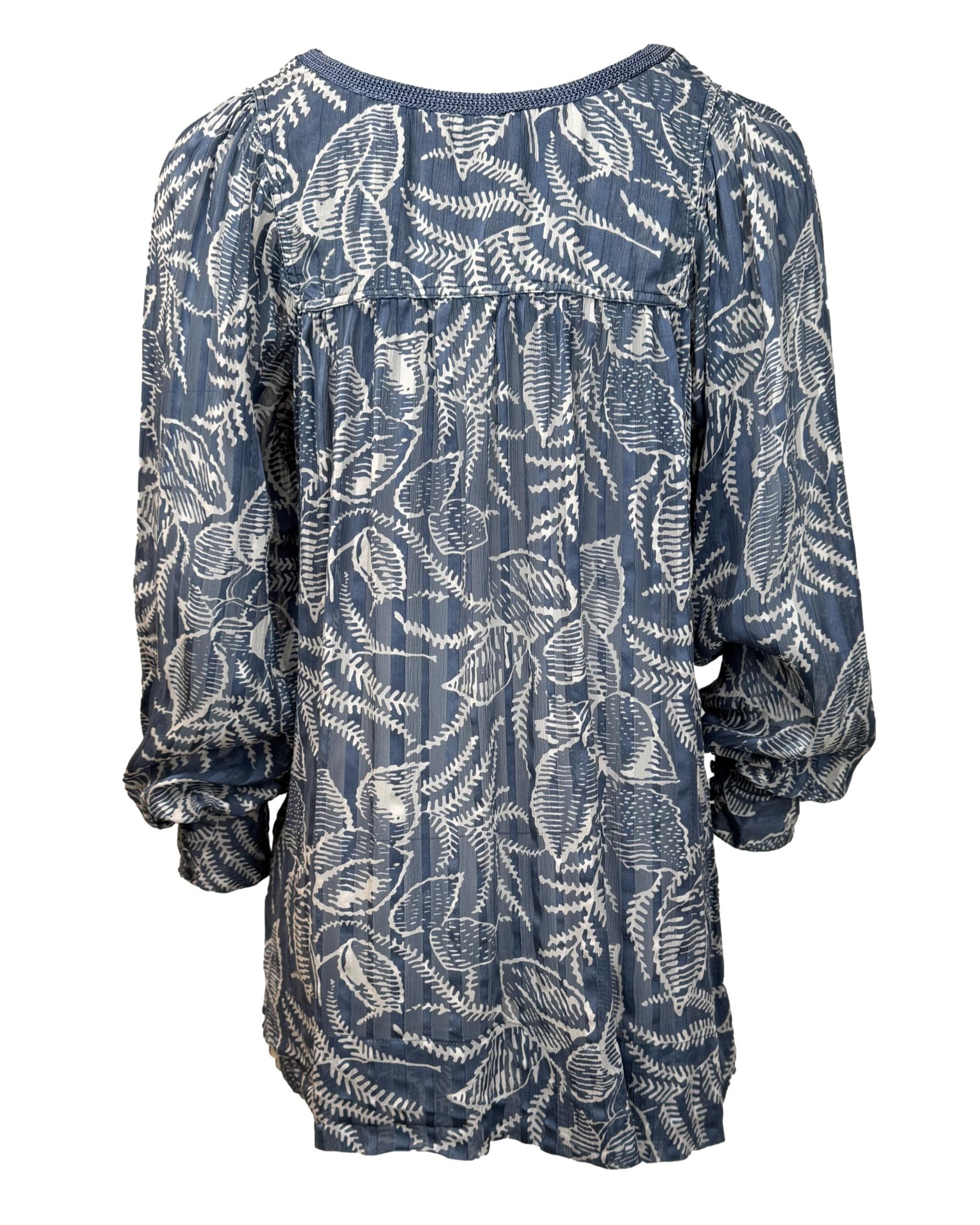 Mėlyna raštuota šilkinė PRINCIPLES palaidinė, M