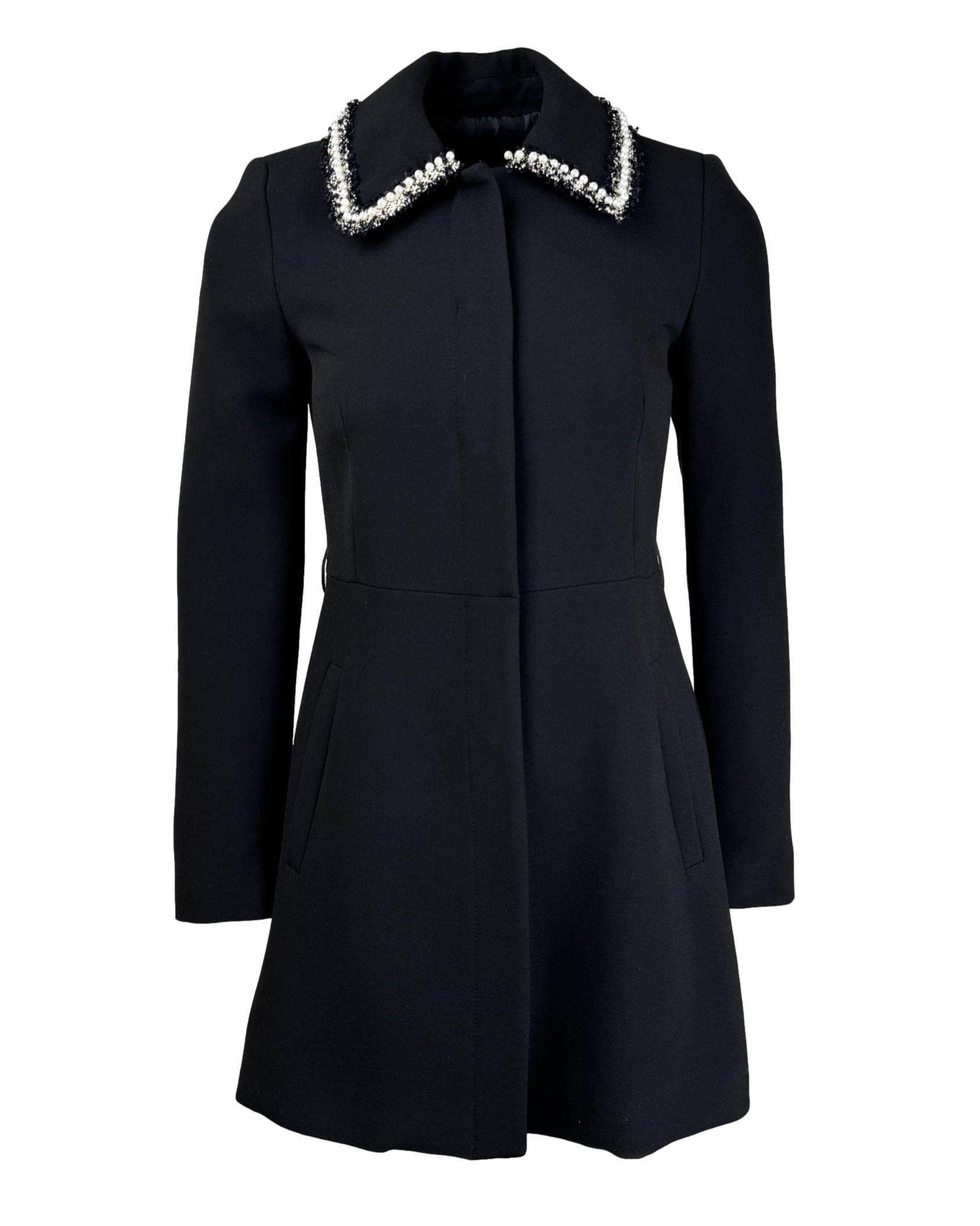 Juodas ZARA paltas, XS