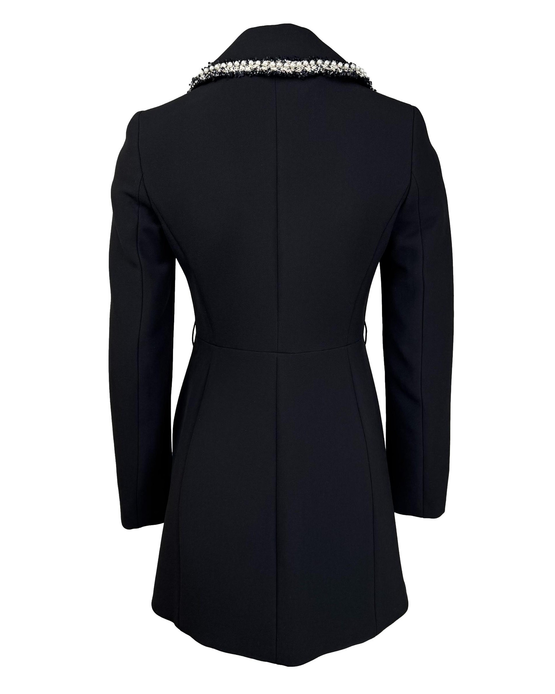 Juodas ZARA paltas, XS