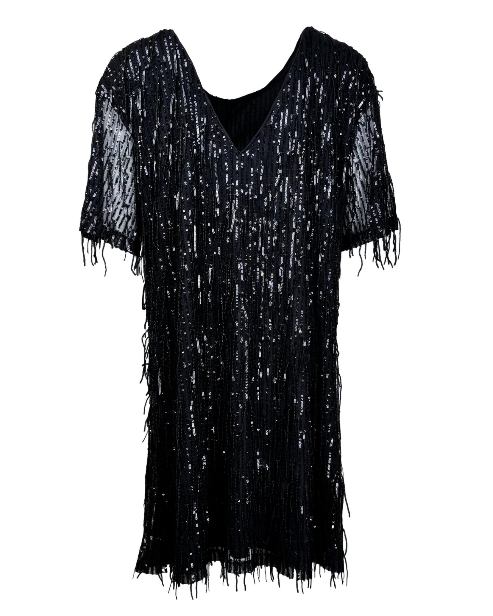 Juoda blizgi RESERVED suknelė, XL