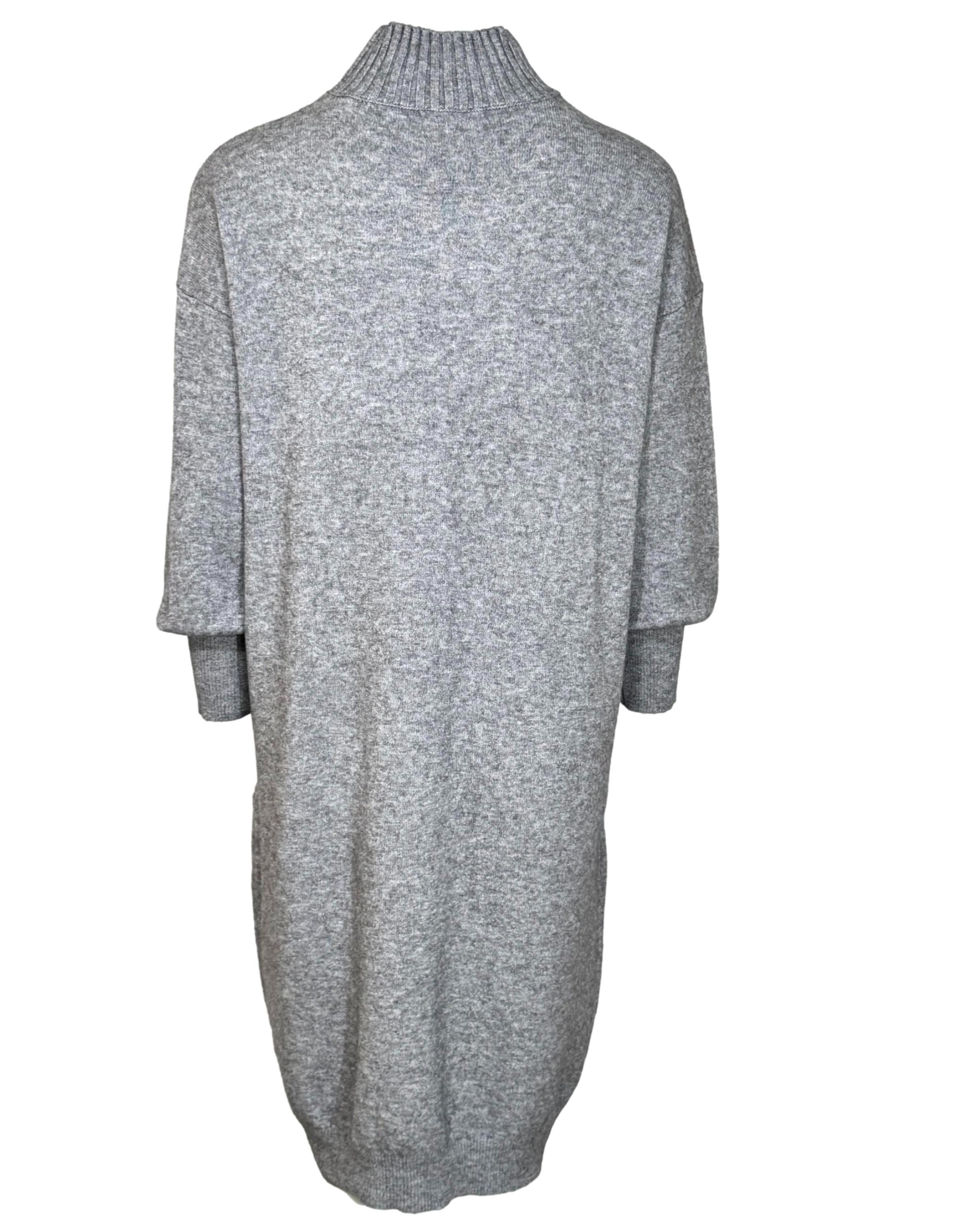 Pilka megzta N.EVERY DAY suknelė, L/XL
