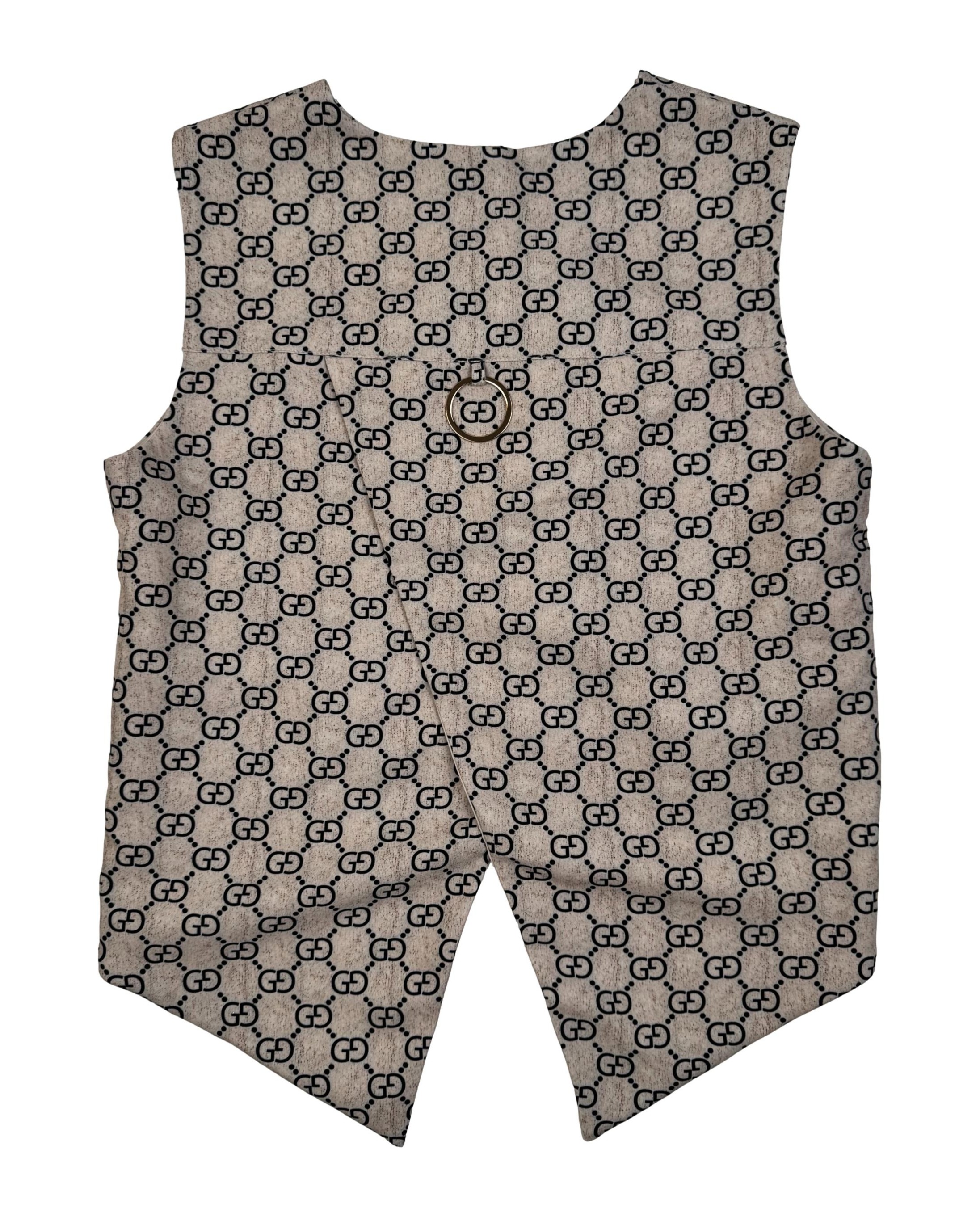 Smėlio spalvos raštuota TERESA liemenė, L