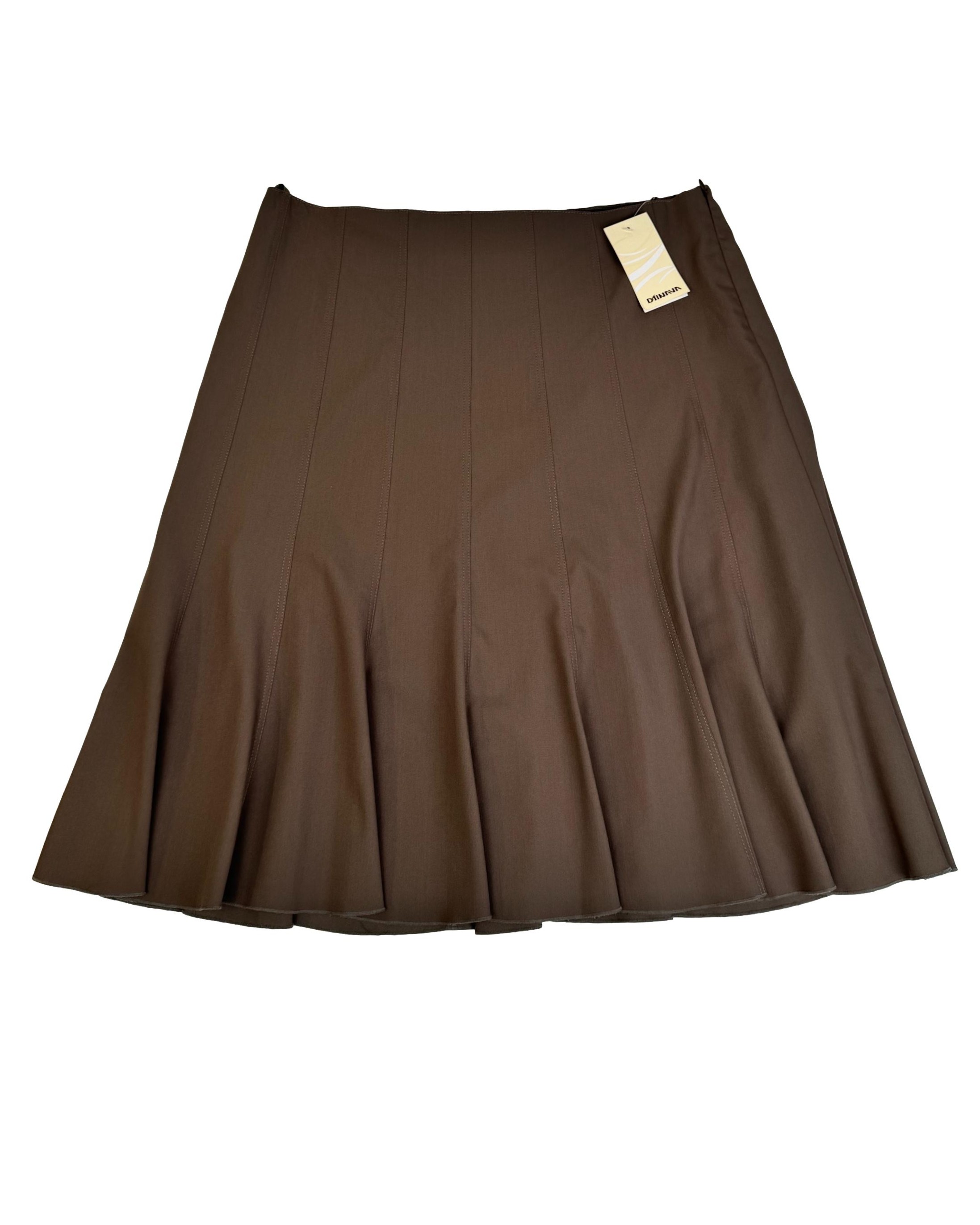 Rudas vintažinis DAINAVA sijonas, XXL