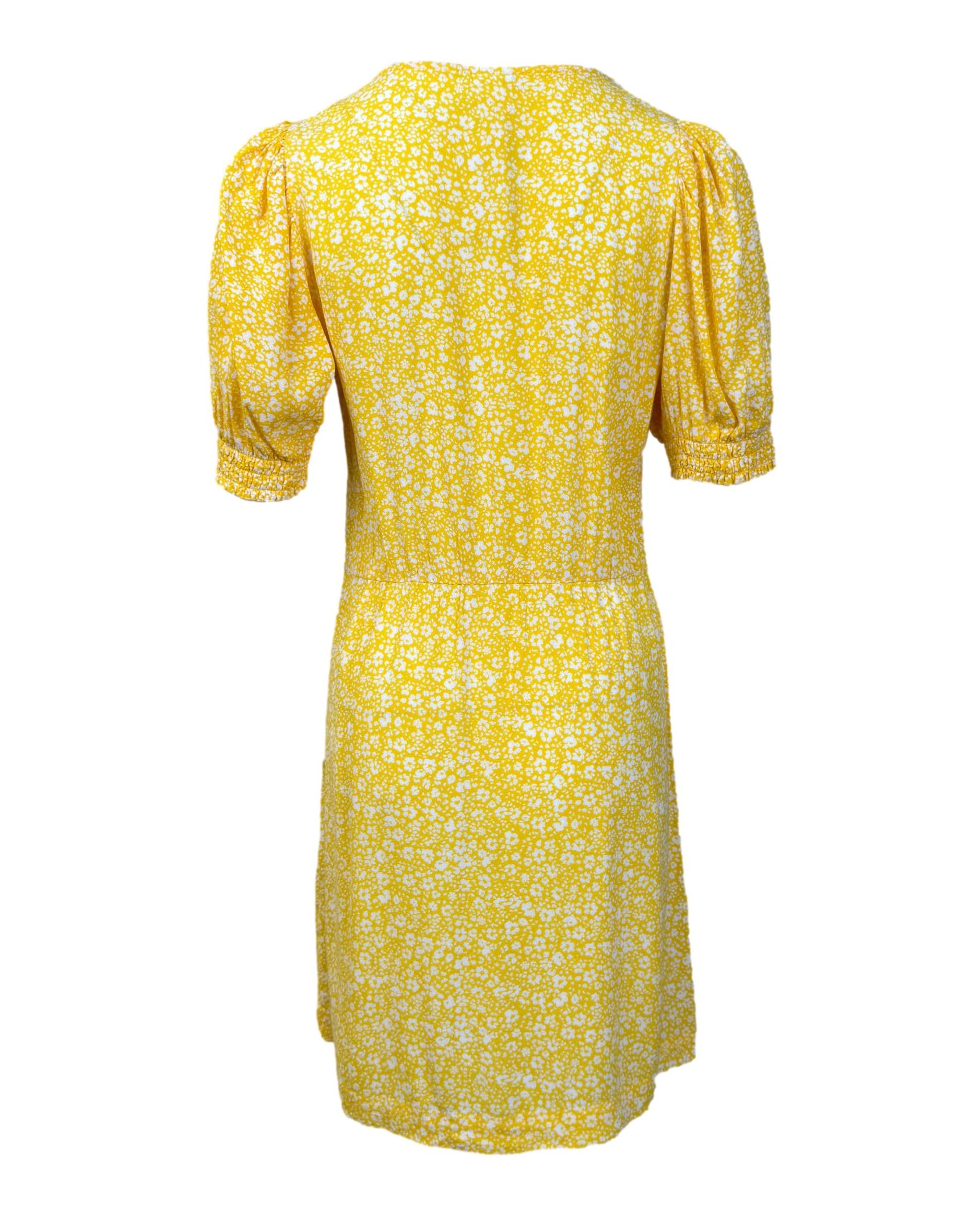 Geltona gėlėta H&M suknelė, M