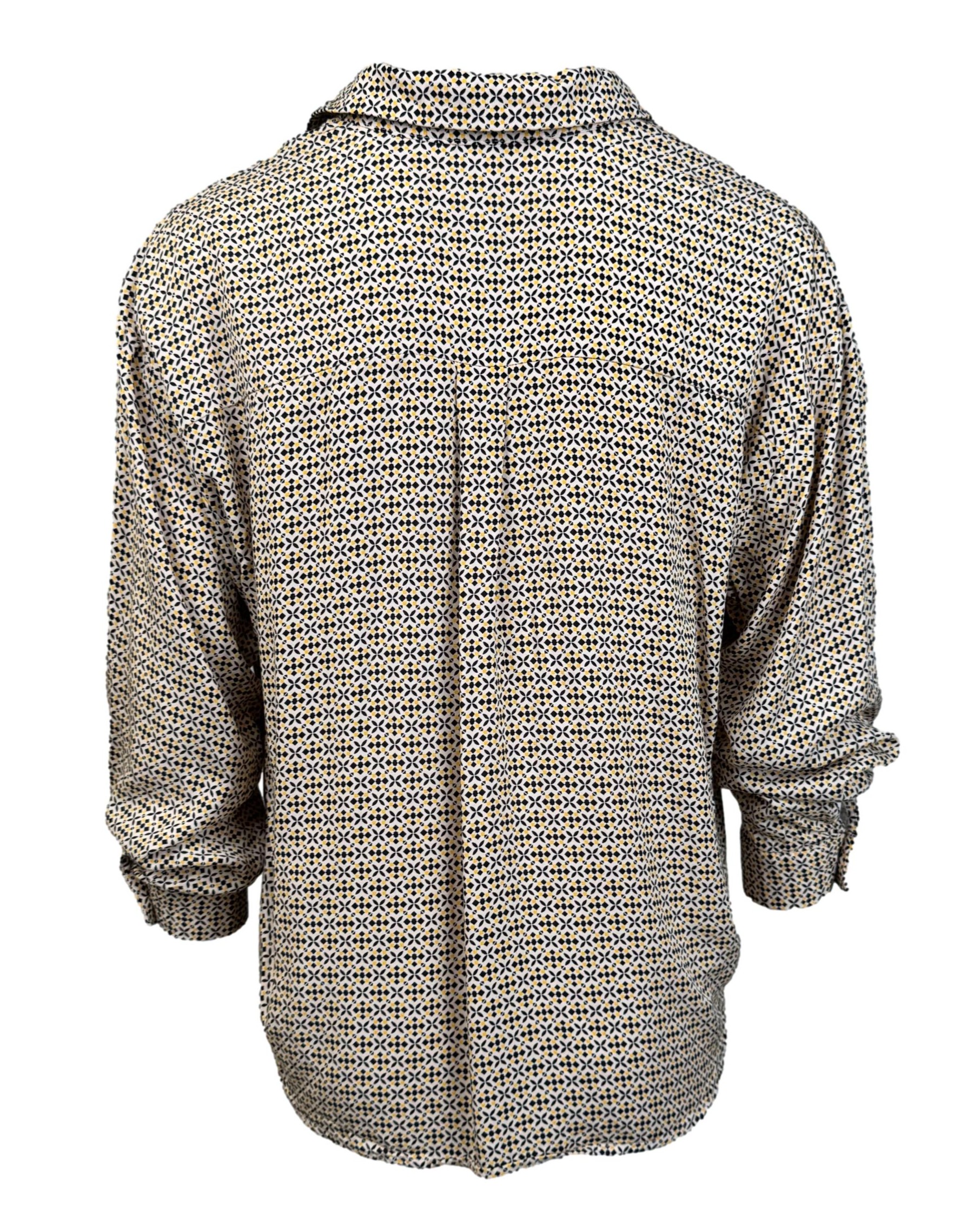 Ruda raštuota RESERVED palaidinė, S