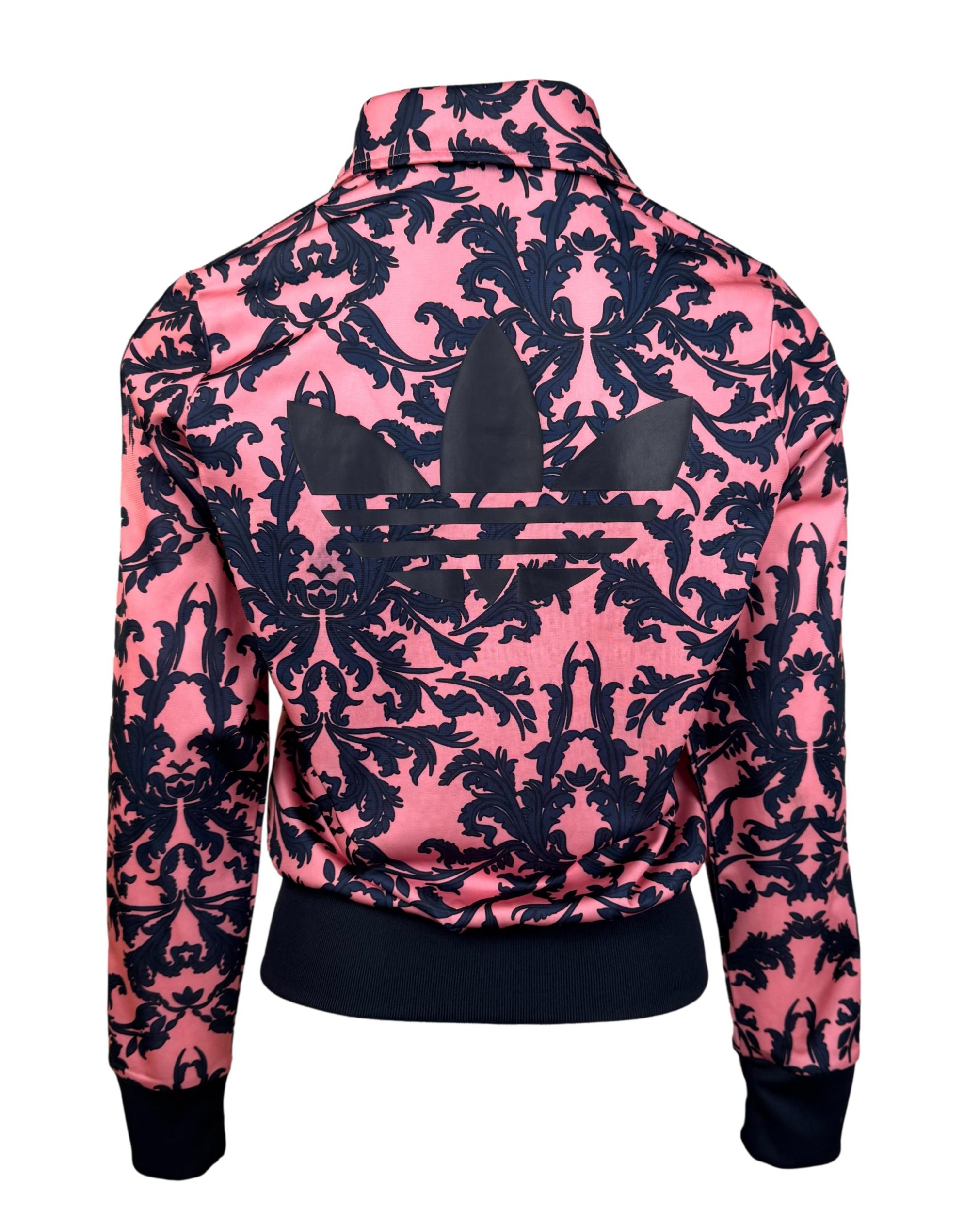 Rožinis raštuotas ADIDAS džemperis, S