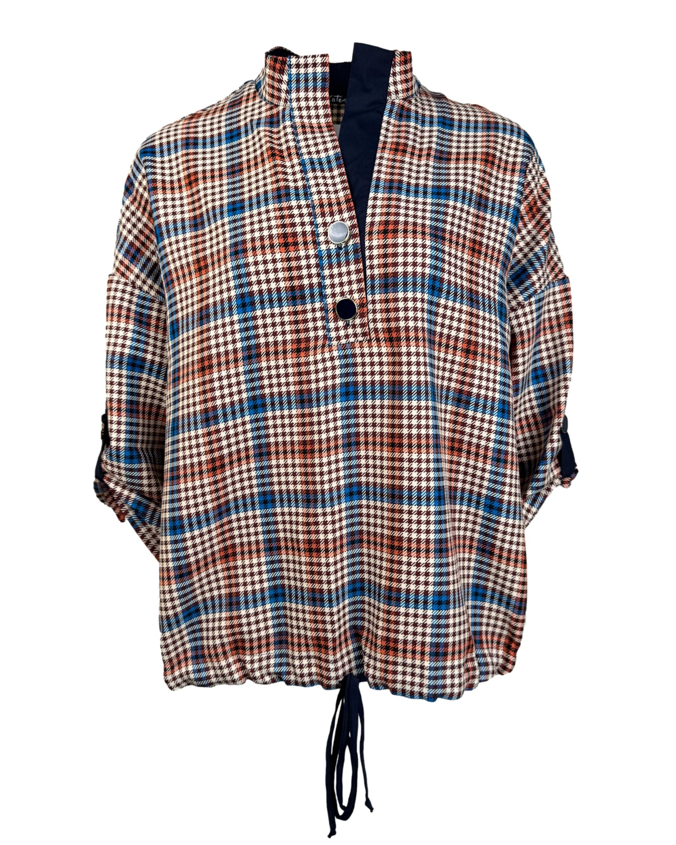 Įvairiaspalvė languota BY KATE palaidinė, XXL