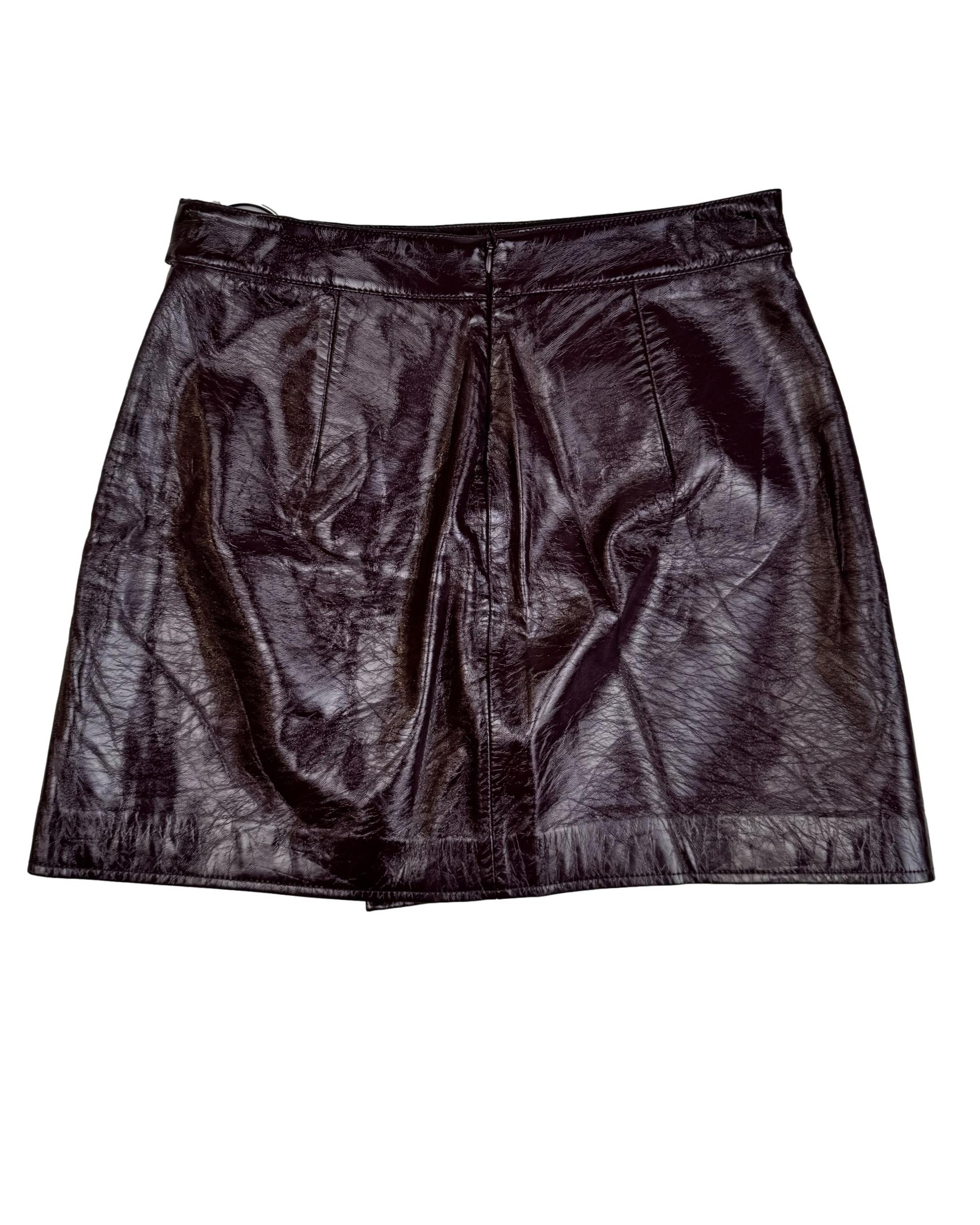 Bordo spalvos BERSHKA sijonas, S