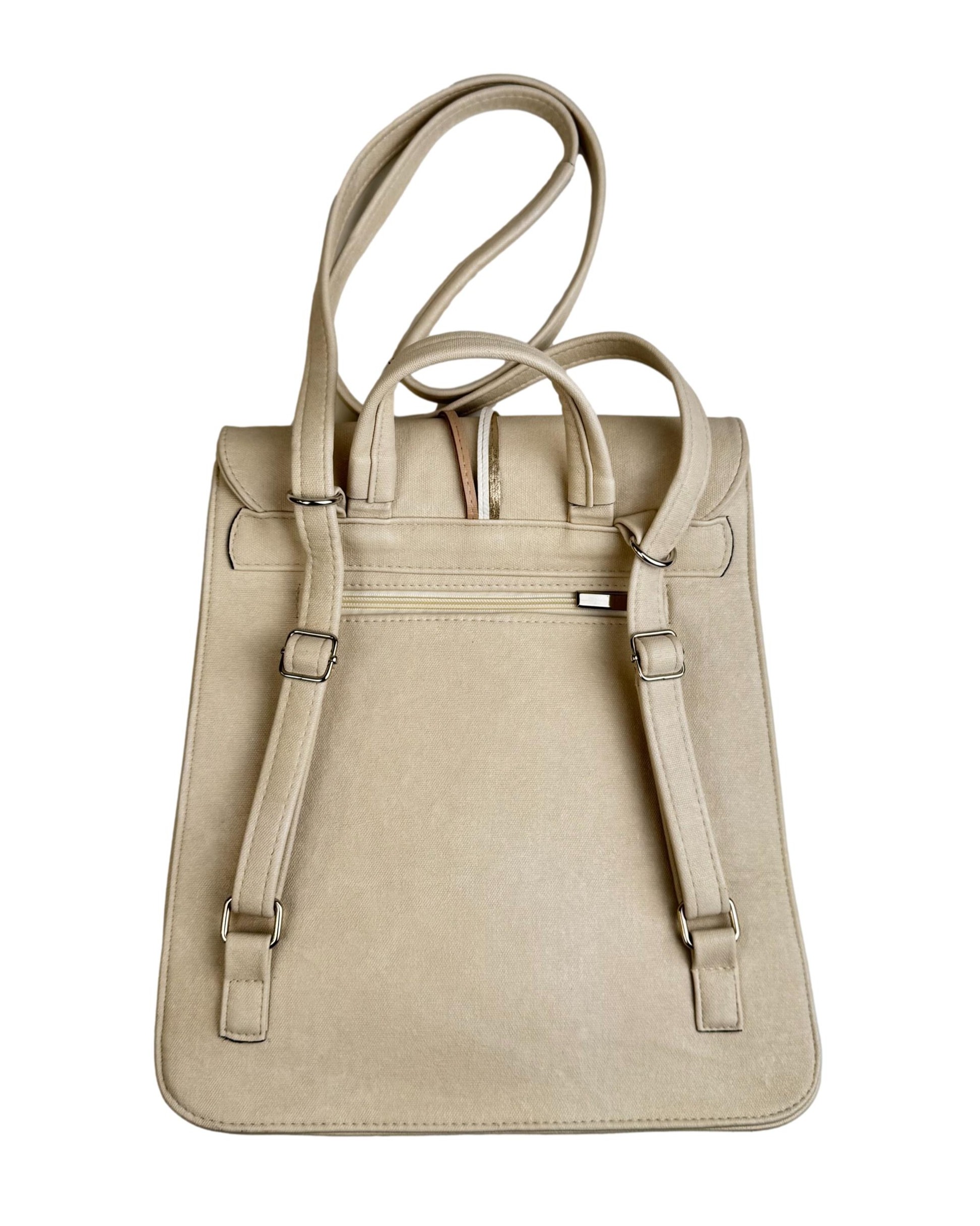 Smėlio spalvos kuprinė