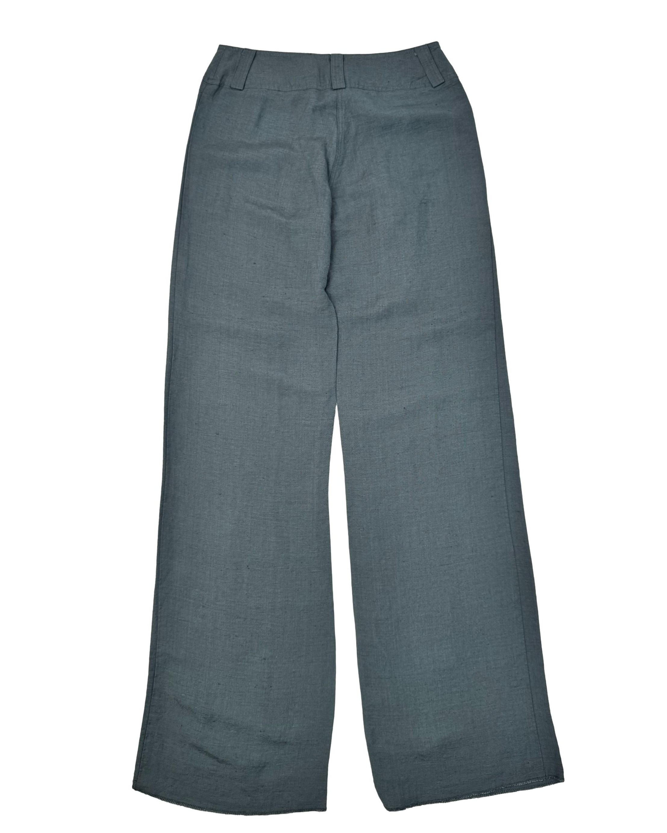 Pilkos lininės kelnės, XS