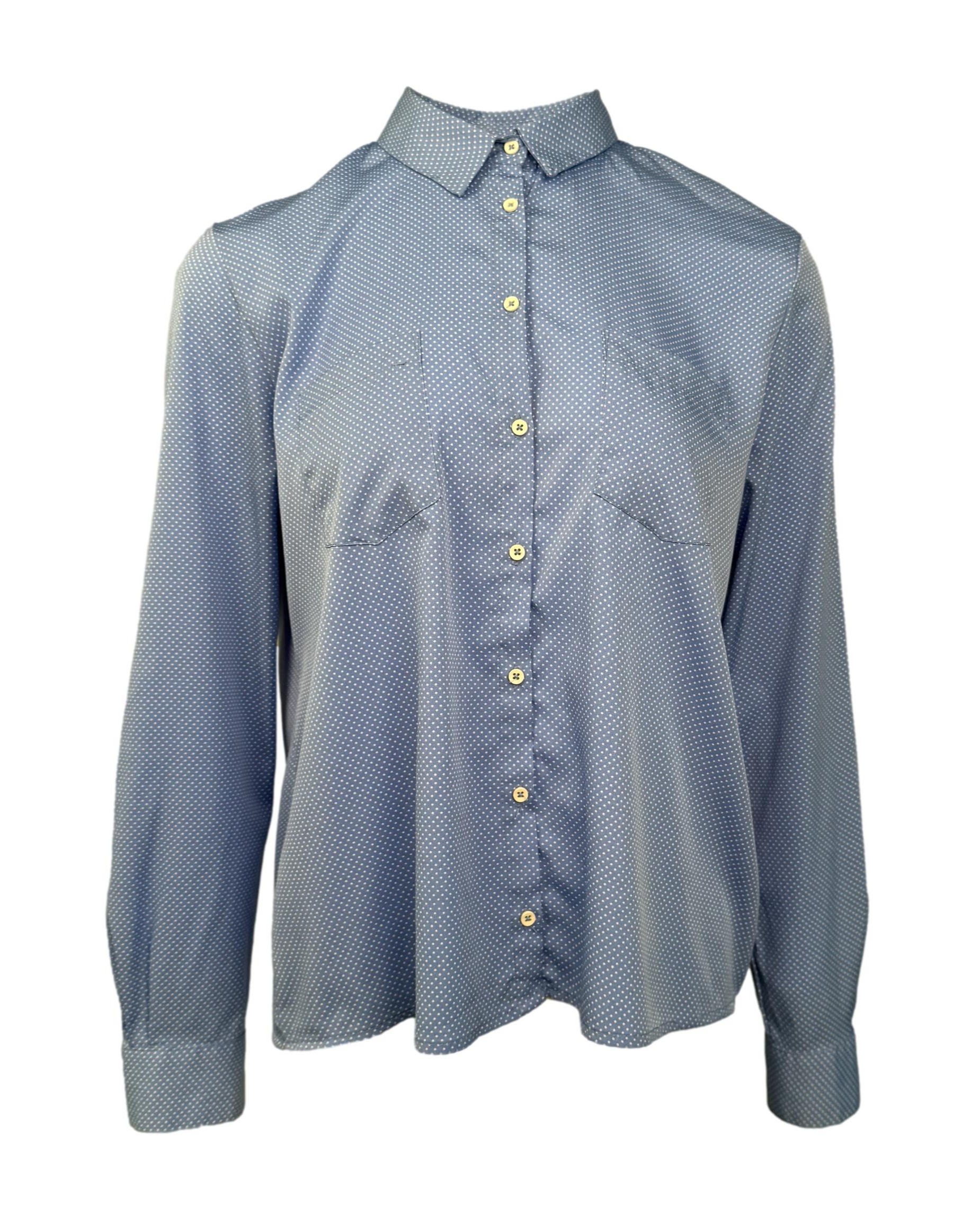 Mėlyni taškuoti STRADIVARIUS marškiniai, L