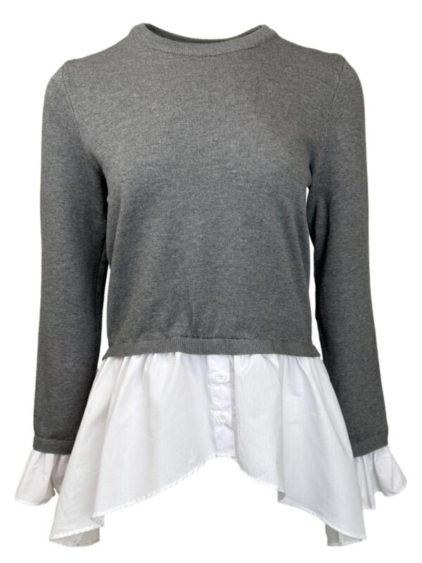 Pilkas NEW LOOK megztinis, S