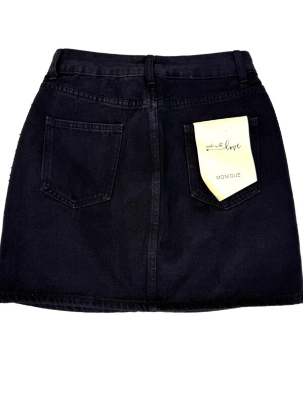 Juodas džinsinis MONIQUE sijonas, S, NAUJAS