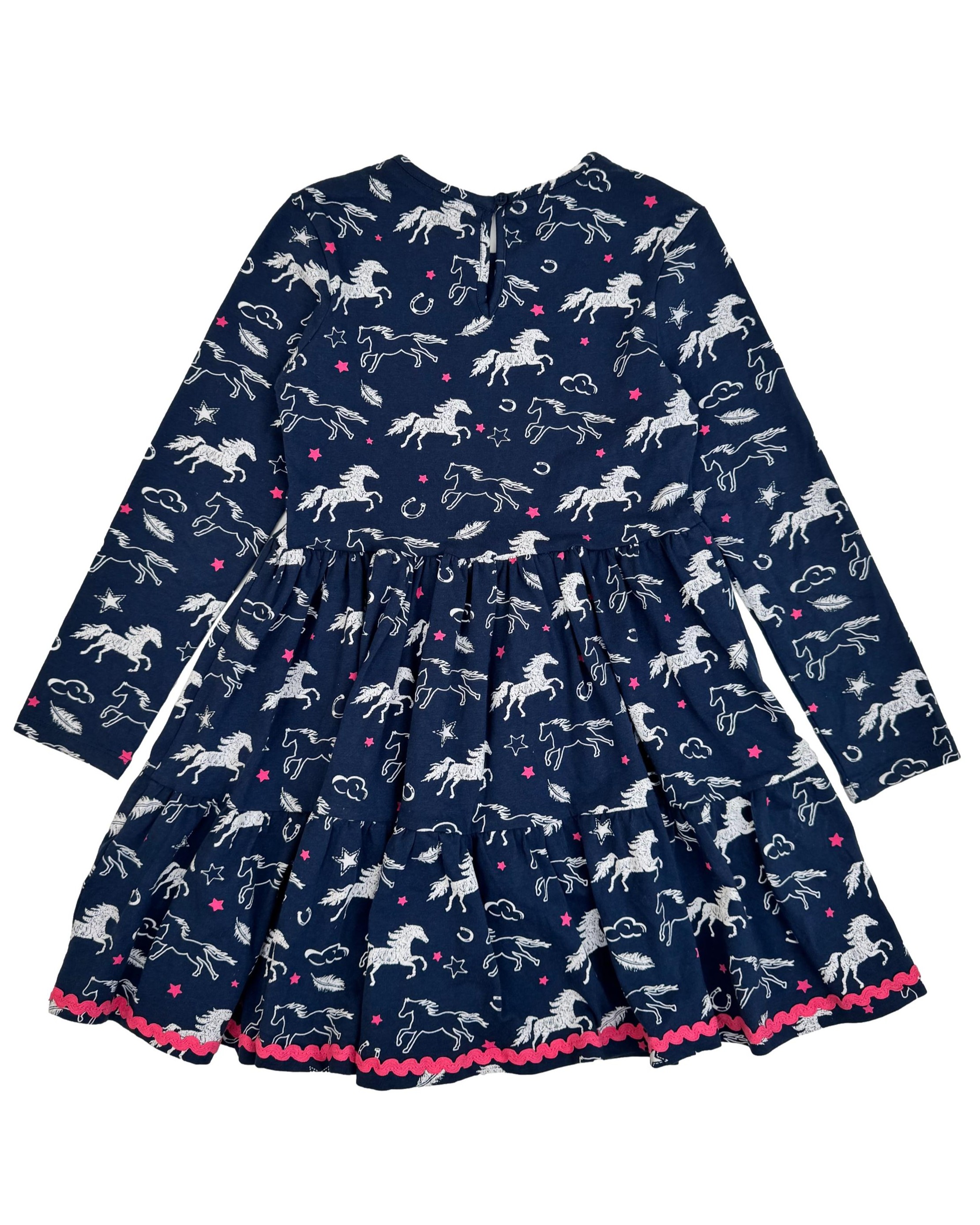 Mėlyna raštuota vaikiška MOONSOON suknelė, 7-8 m.