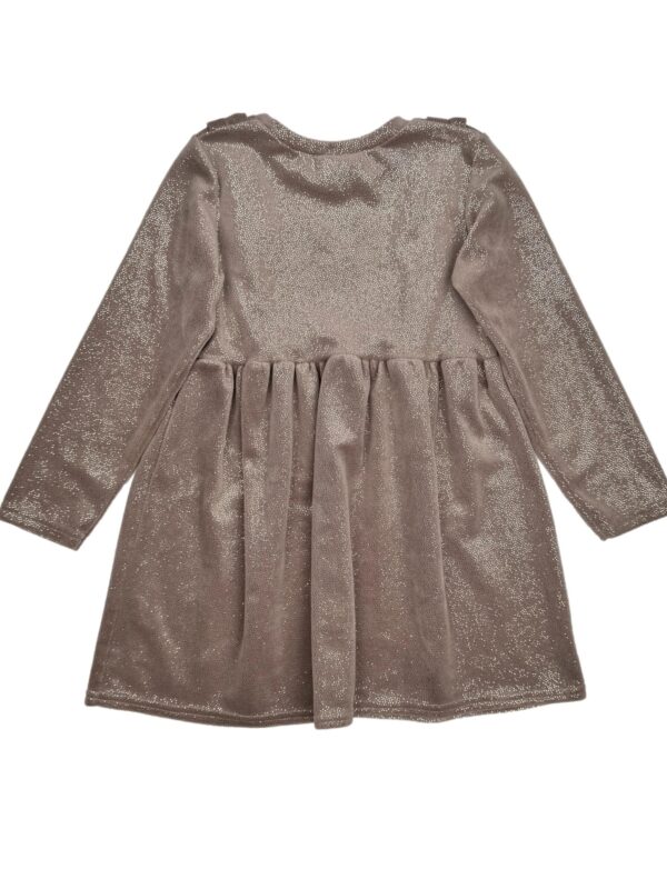 Ruda vaikiška LAMBDA suknelė, 110 cm.
