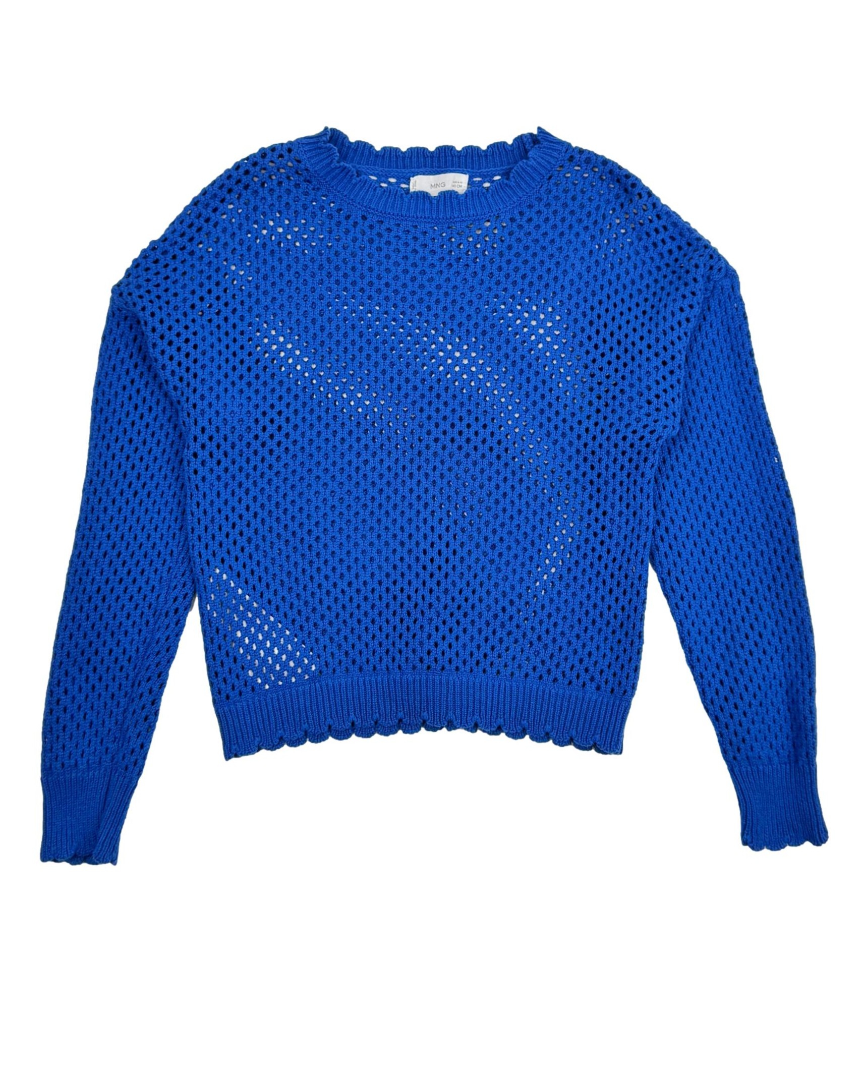 Mėlynas vaikiškas MANGO megztinis, 140 cm.