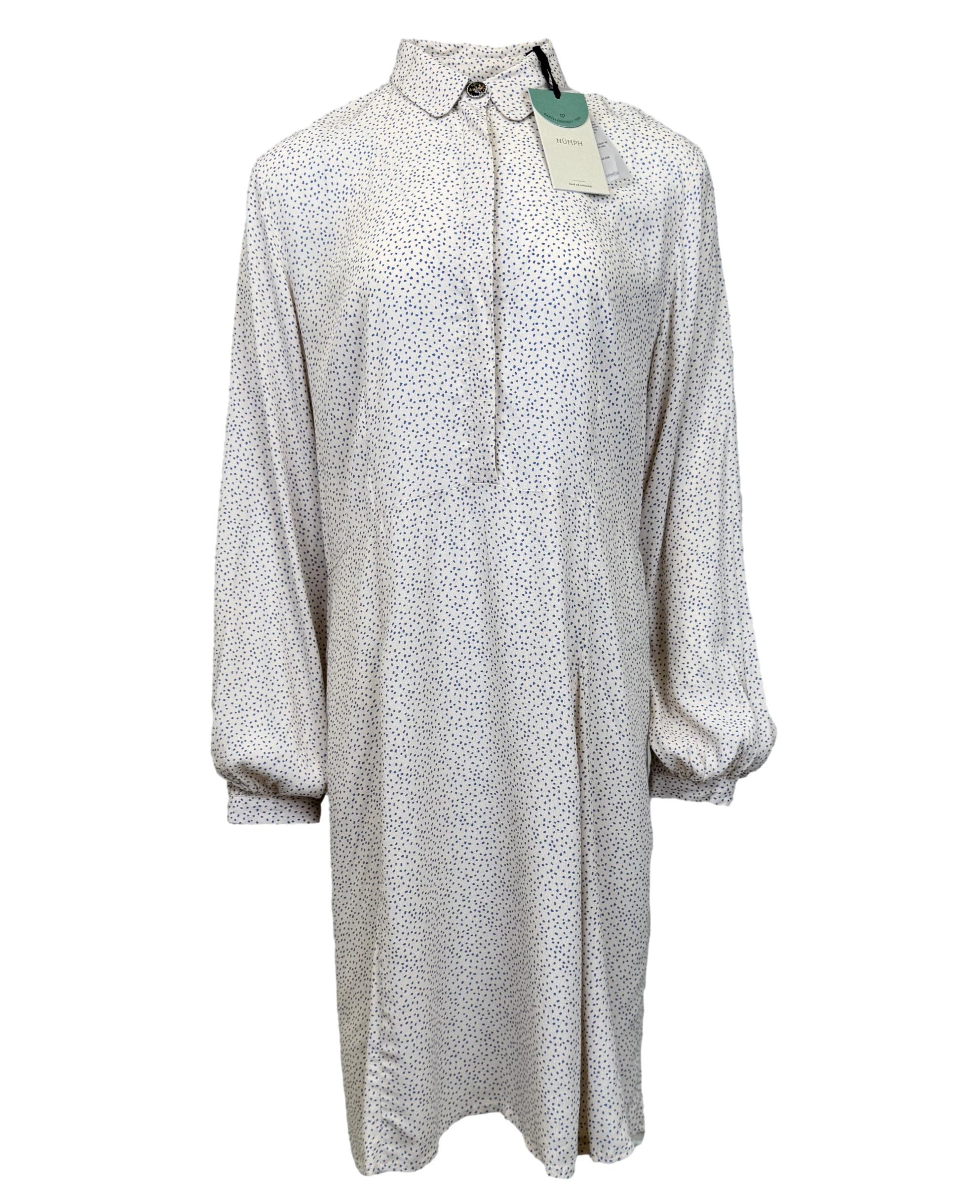 Smėlio spalvos taškuota NUMPH suknelė, XL, NAUJA