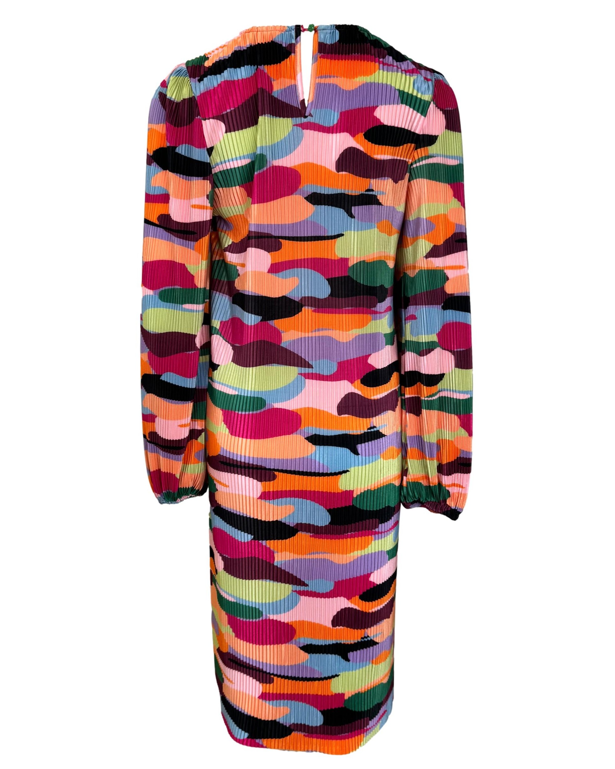 Įvairiaspalvė raštuota NUMPH suknelė, S