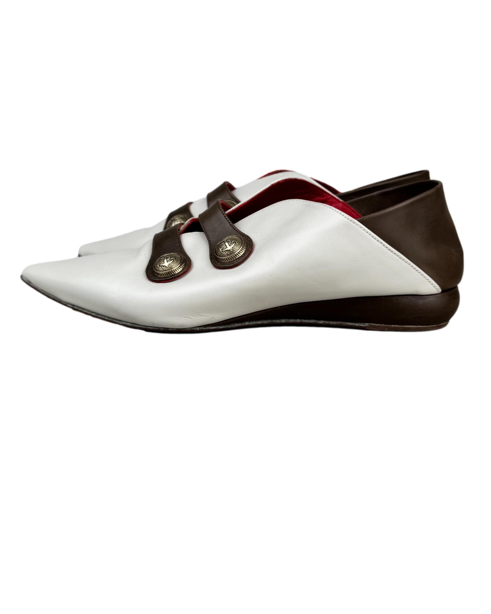 Smėlio spalvos odiniai vintažiniai PURA LOPEZ batai, 37 dydis