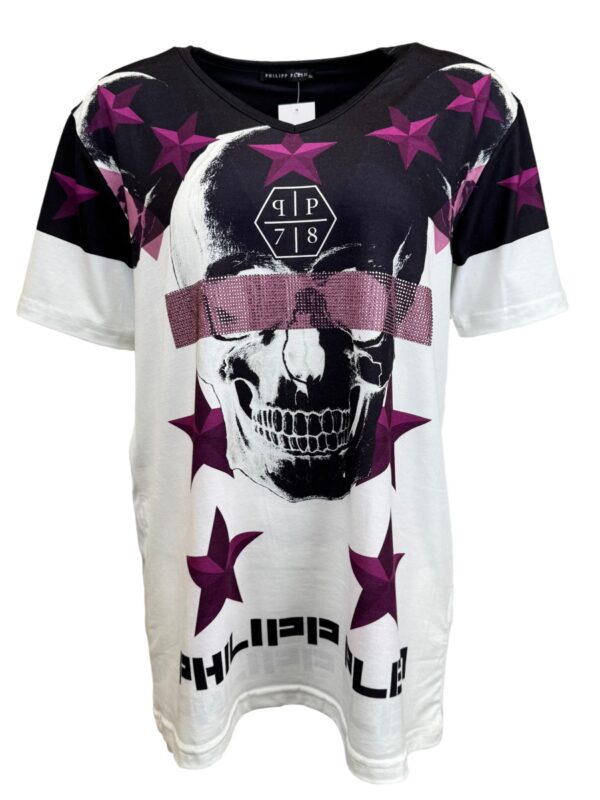 Vyriški raštuoti PHILIPP PLEIN marškinėliai, XL