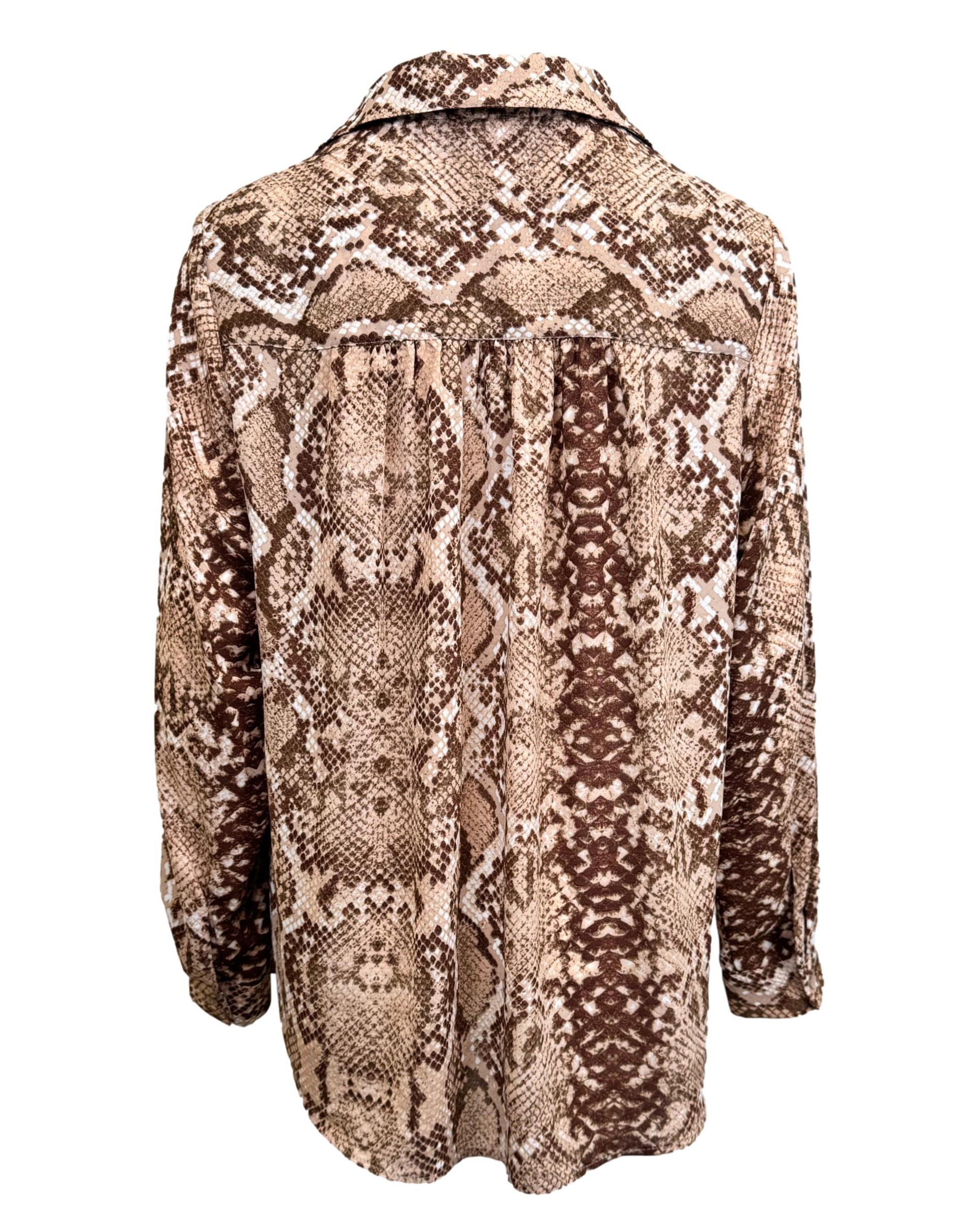 Gyvatės rašto H&M palaidinė, XXL