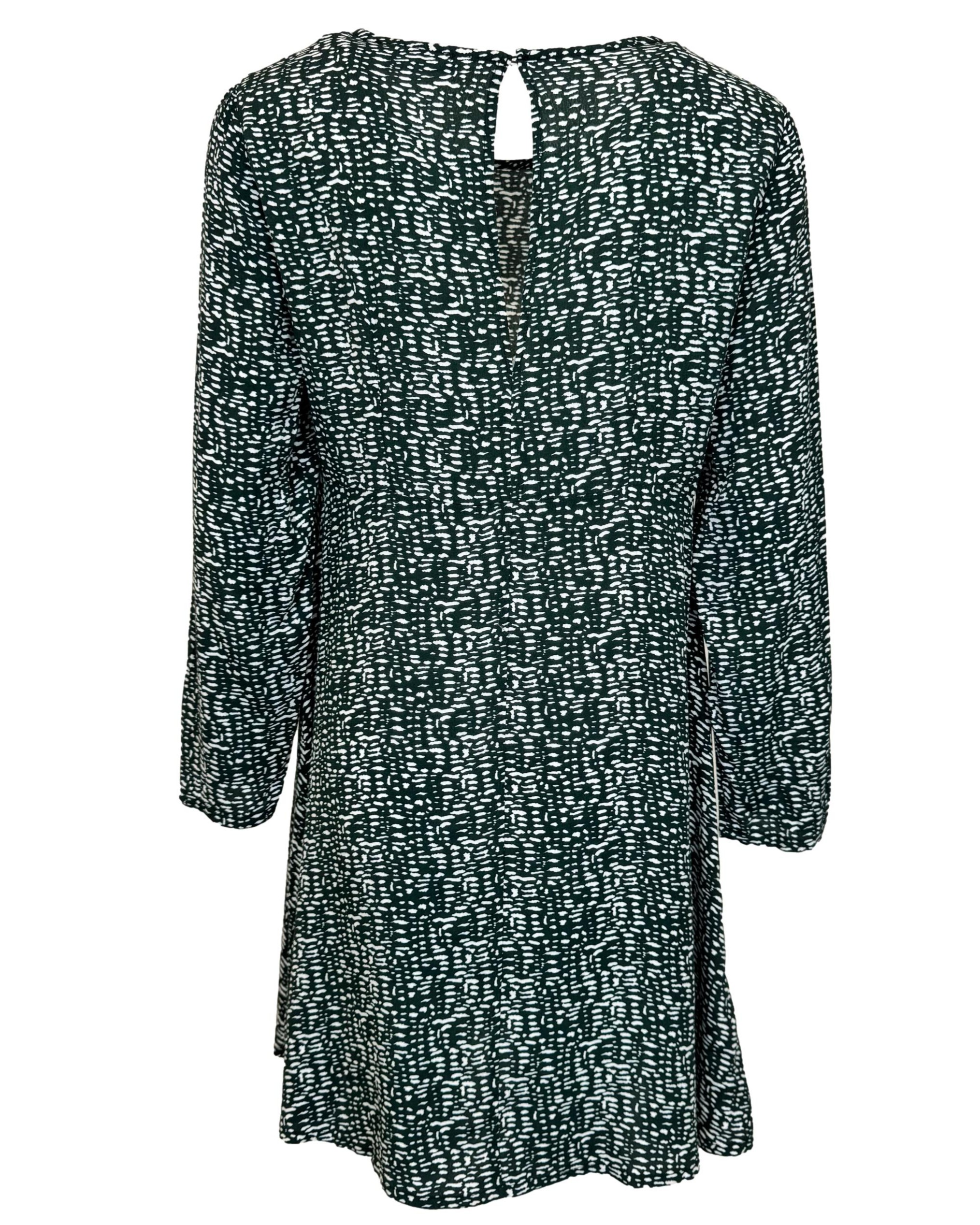 Žalia raštuota MANGO suknelė, L