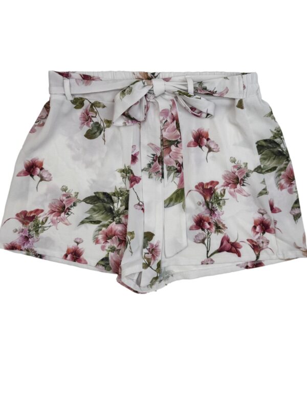 Balti gėlėti STYLEBOOM šortai, L