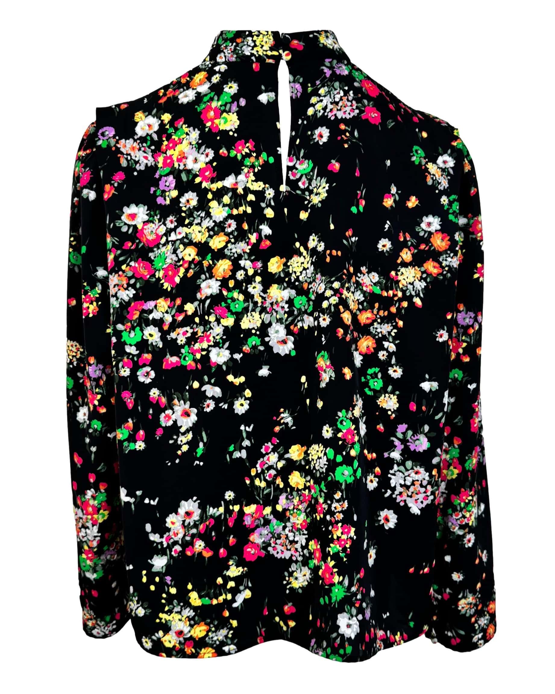 Juoda gėlėta H&M palaidinė, L