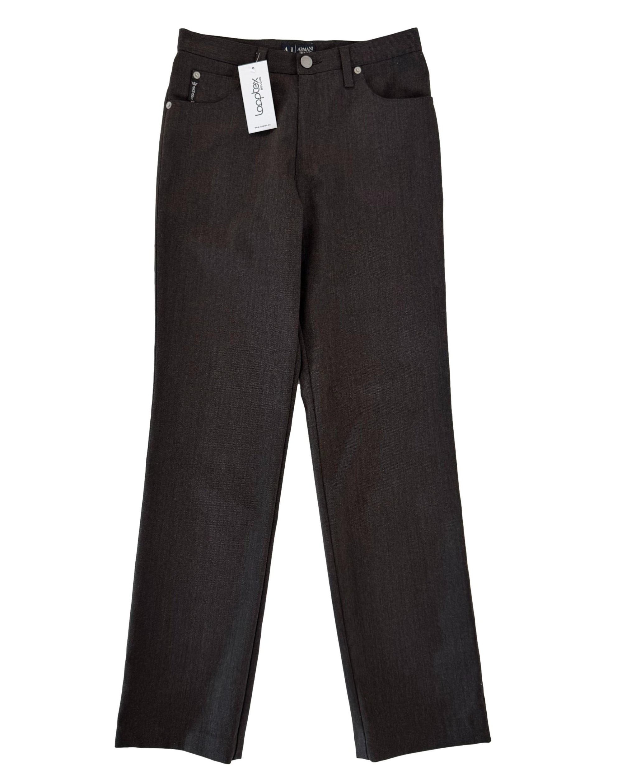 Rudos vilnos mišinio vintažinės ARMANI JEANS kelnės, S