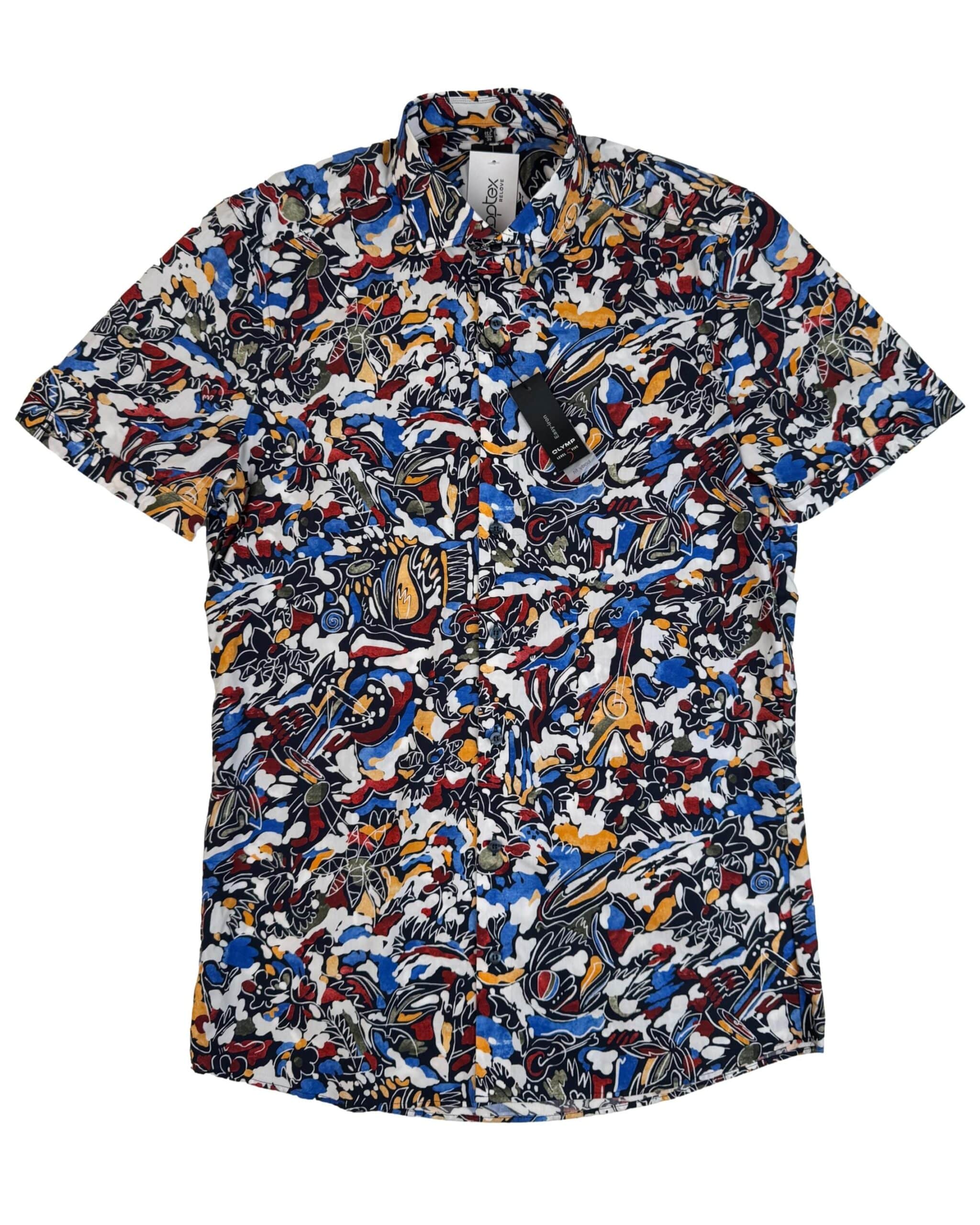 Vyriški įvairiaspalviai OLYMP marškiniai, M, NAUJI