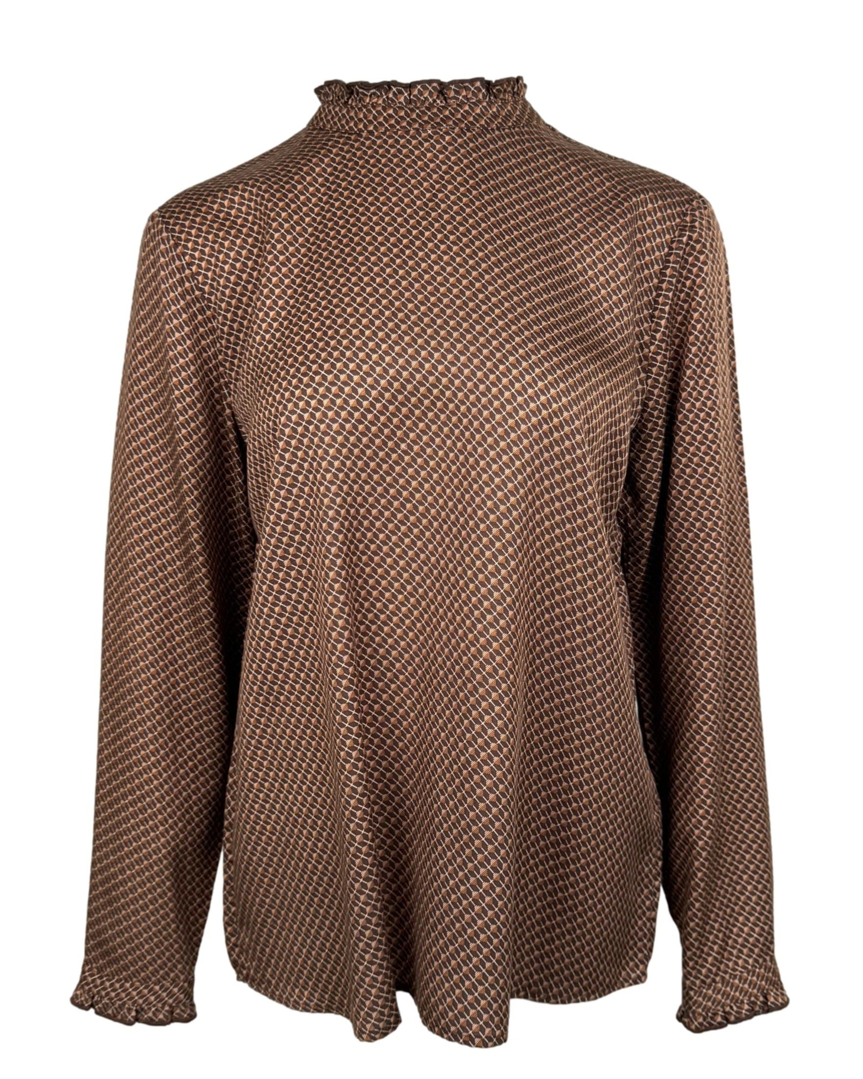 Ruda raštuota YAYA palaidinė, L