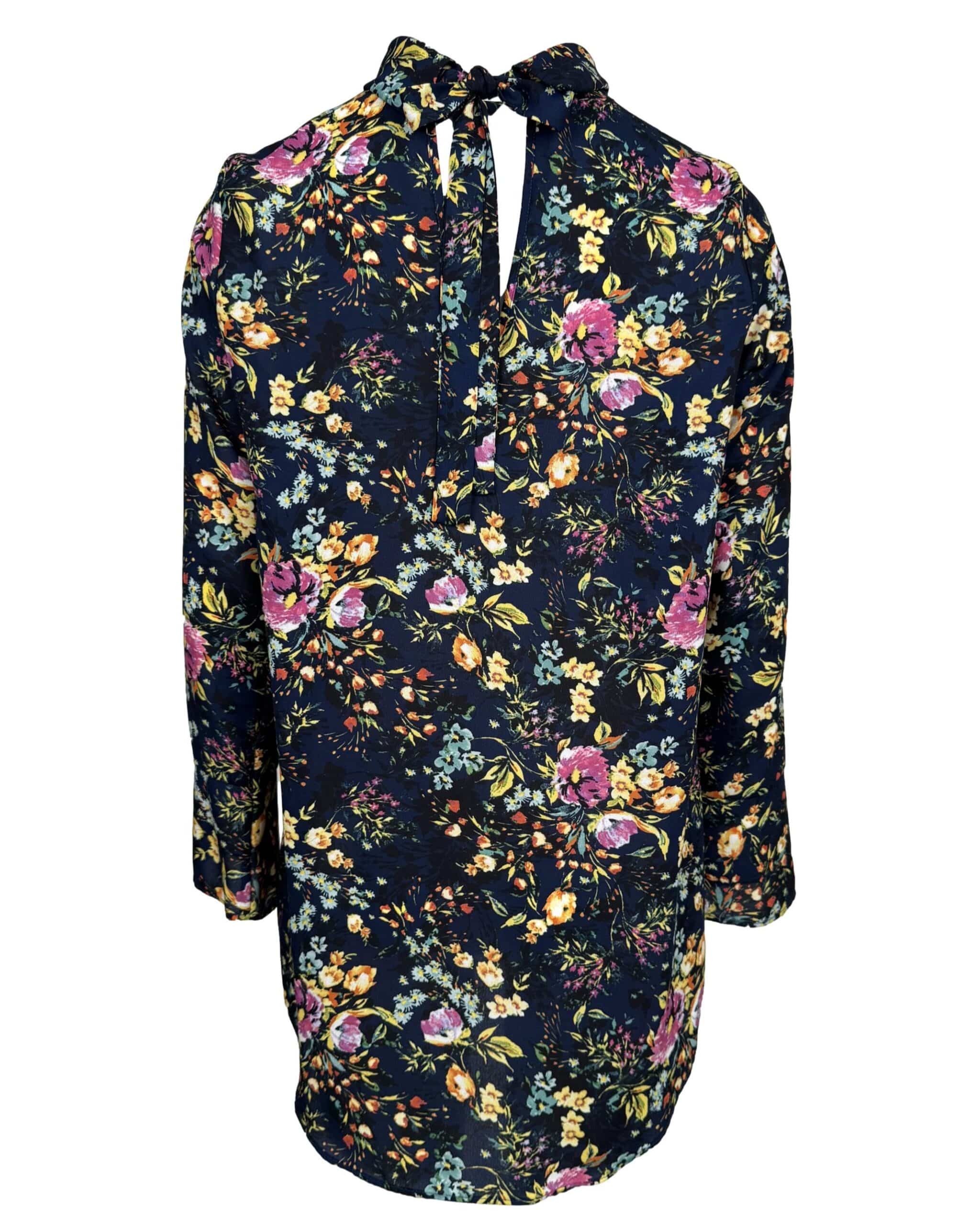 Mėlyna gėlėta palaidinė, L